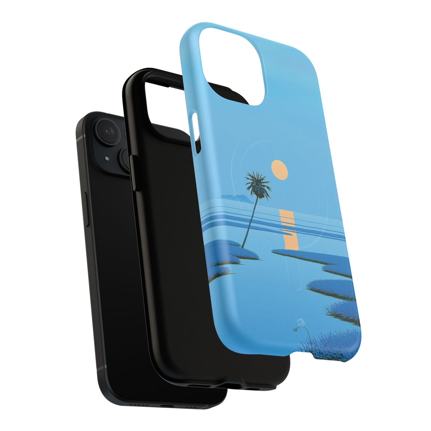 Tough Magnetic Case — Minimal Sunset Palm Phone Cover