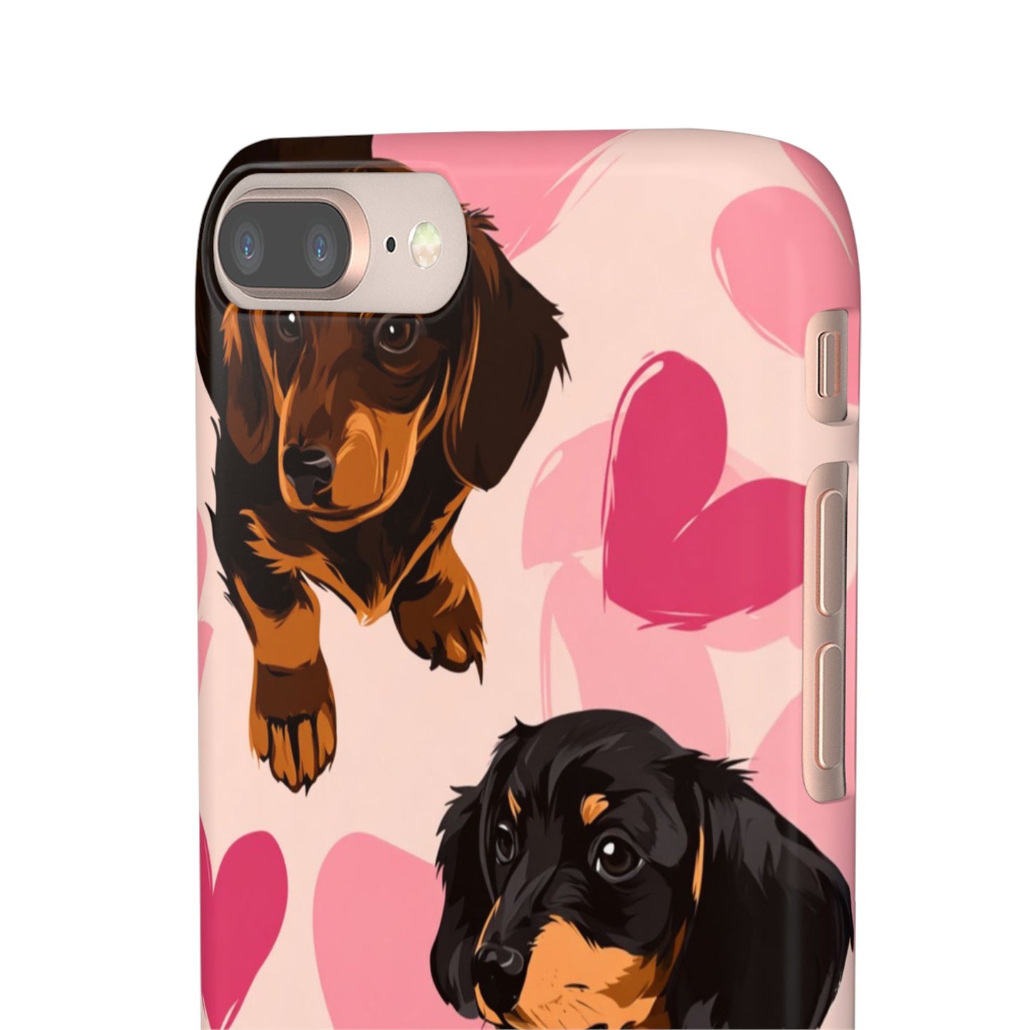Pink Dachshund Love Phone Case for Iphone and Samsung Customistion and Free Shipping Avvialable