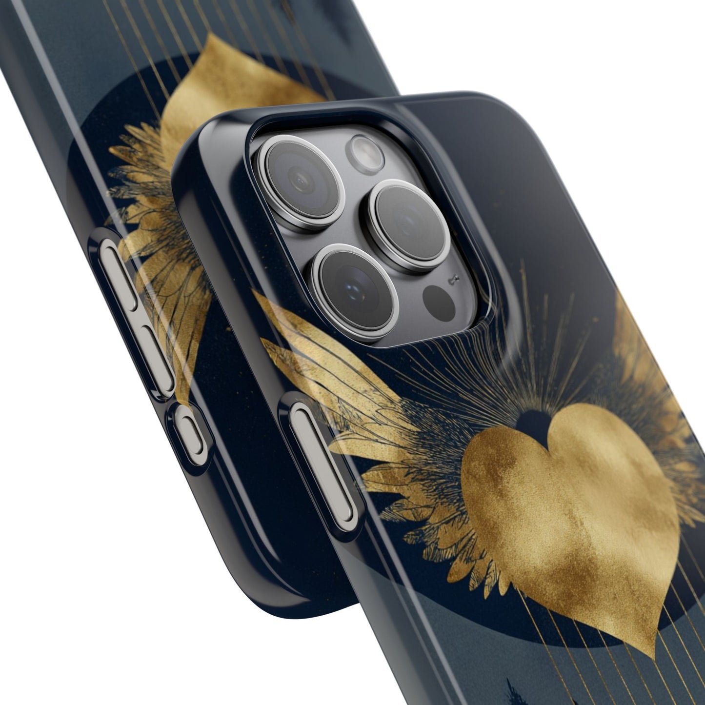 Heart Wing Snap Case, Elegant Phone Cover, Unique Gift, Artistic Accessory, Protective Case for Love and Romance