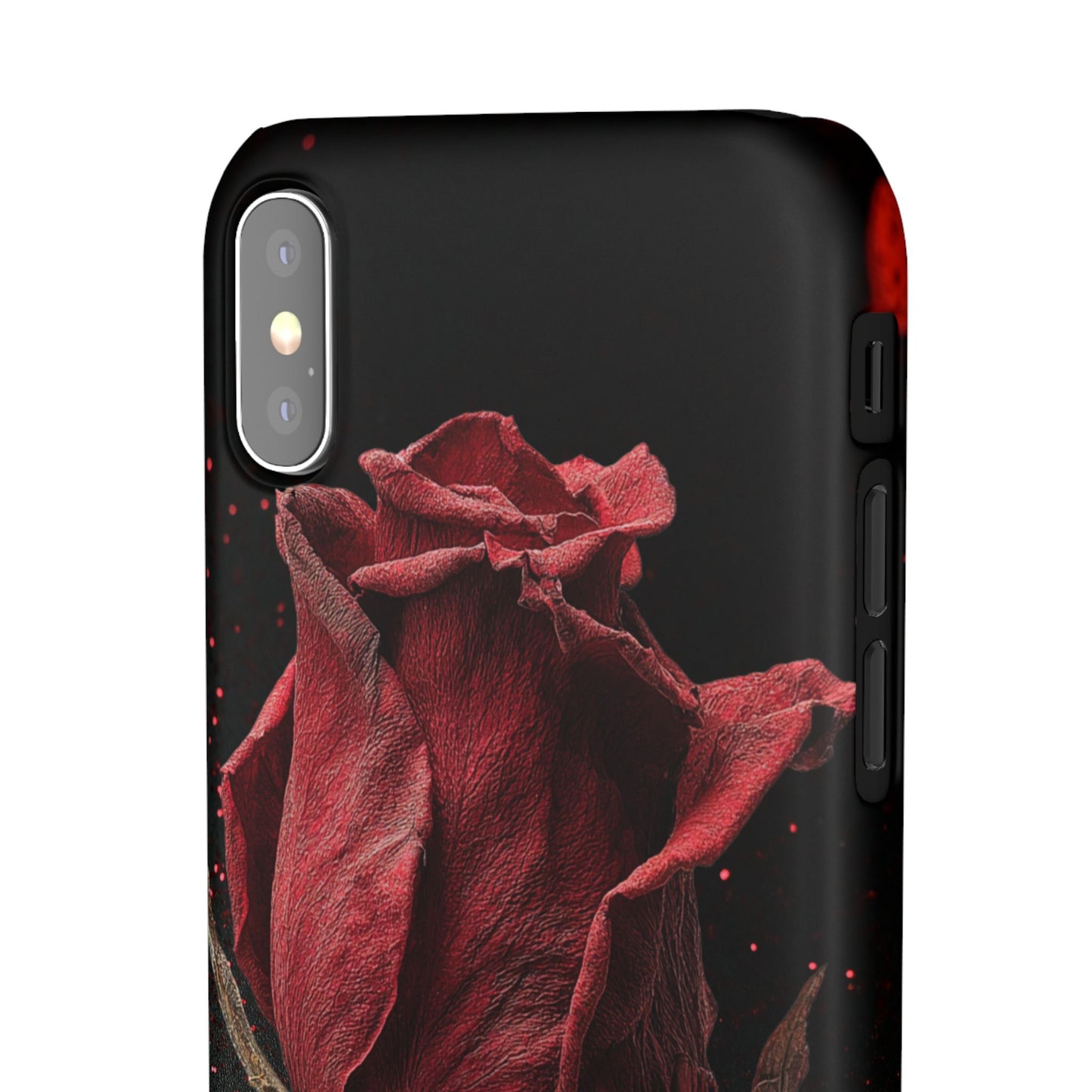 Romantic Rose Snap Case, Floral Phone Cover, Valentines Day Gift, Trendy Mobile Accessory, Heart Design Case, Elegant Phone Protector