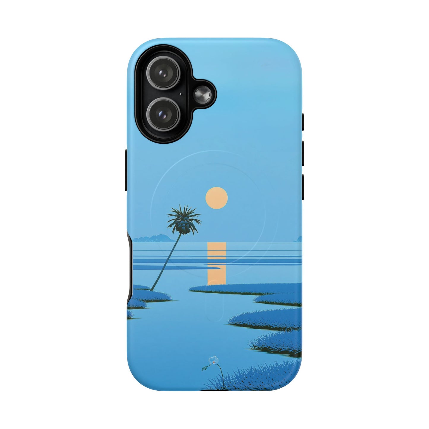 Tough Magnetic Case — Minimal Sunset Palm Phone Cover