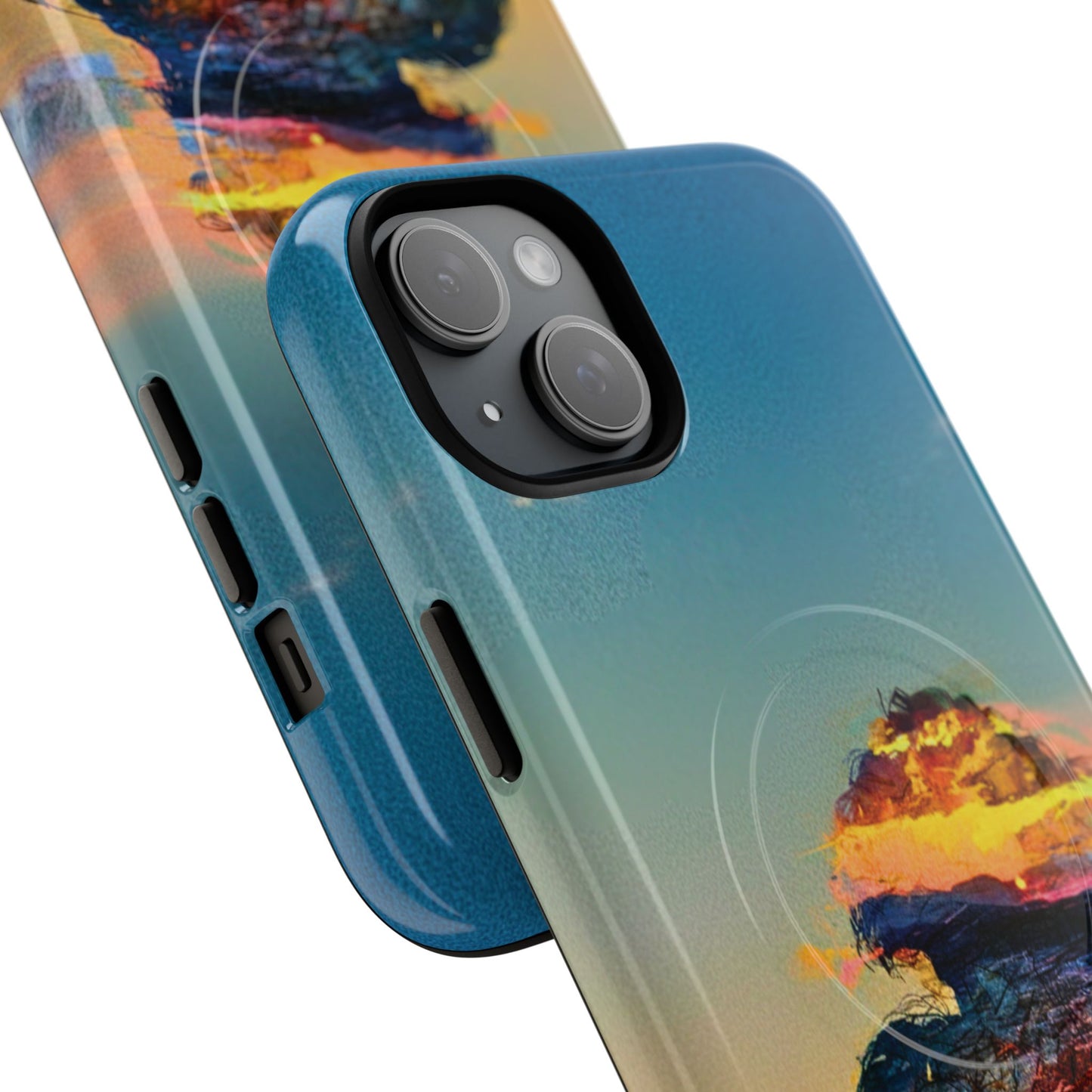 Abstract Sunset Silhouette Tough Magnetic Phone Case
