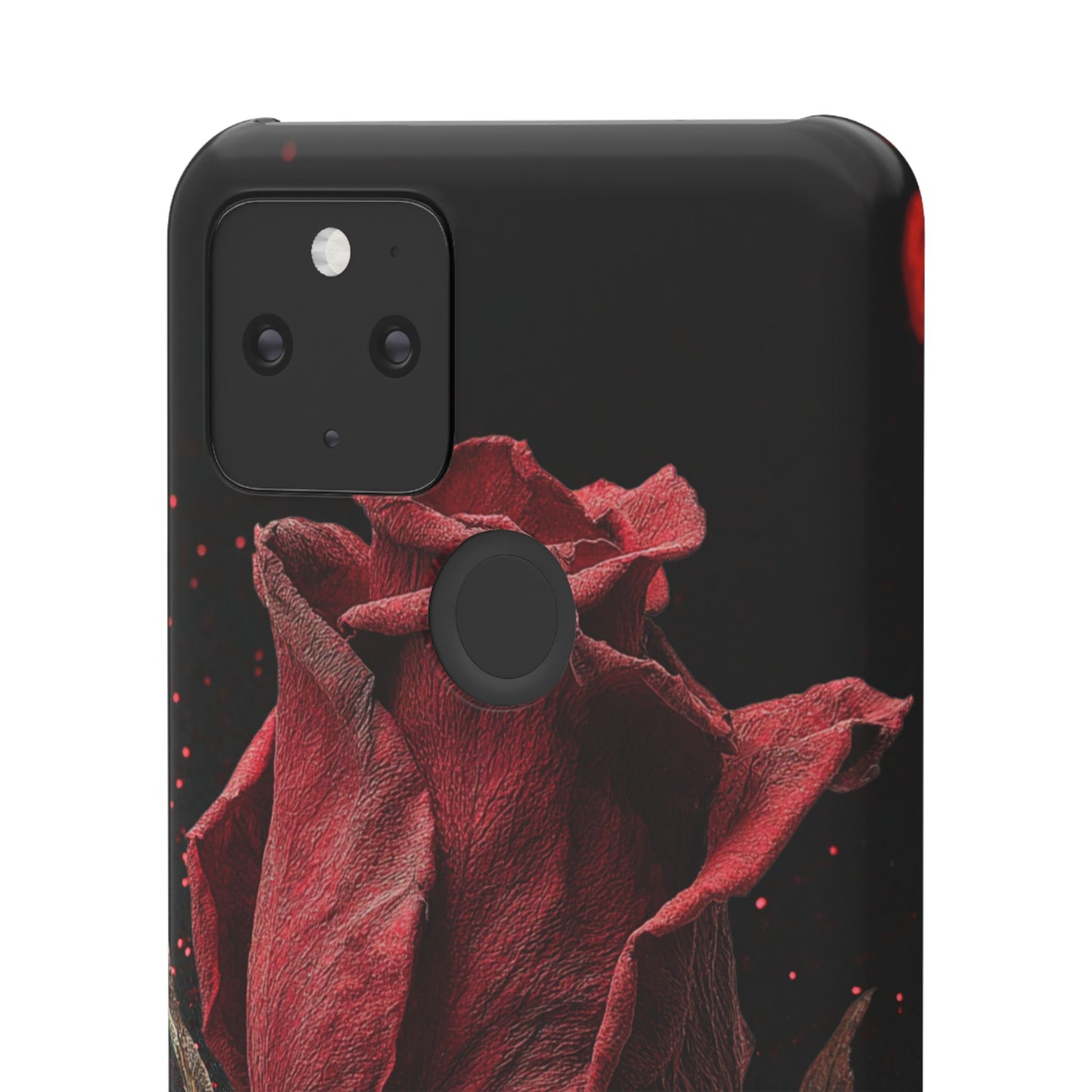 Romantic Rose Snap Case, Floral Phone Cover, Valentines Day Gift, Trendy Mobile Accessory, Heart Design Case, Elegant Phone Protector