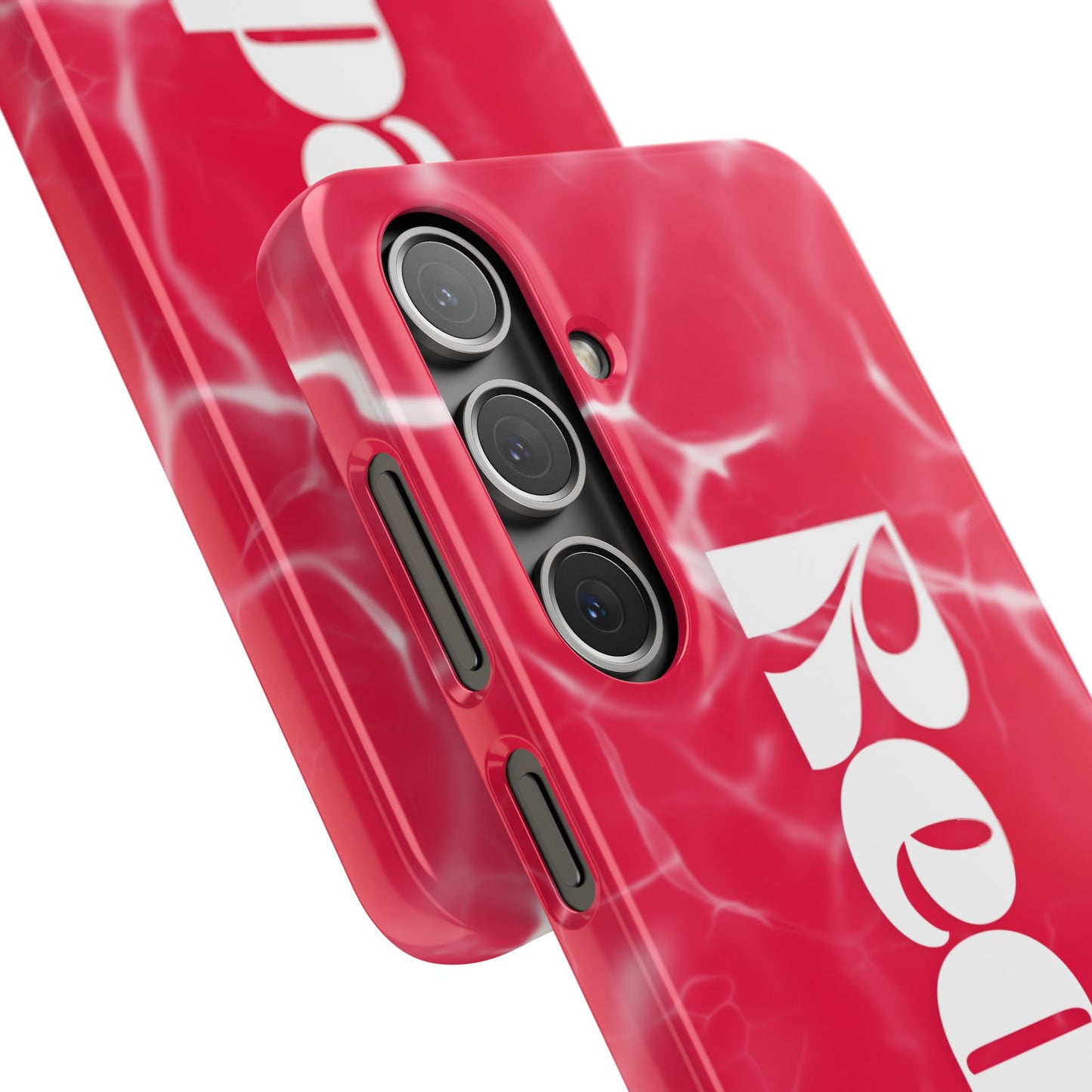 Vibrant Red Snap Case for iPhone, Trendy Phone Cover, Gift for Her, Summer Accessory, Stylish Tech Protection