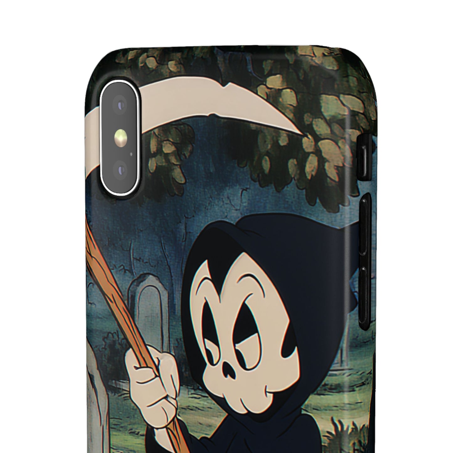 Grim Reaper Snap Case, Halloween Phone Case, Cute Death Phone Cover, Spooky Accessories, Unique Phone Protector