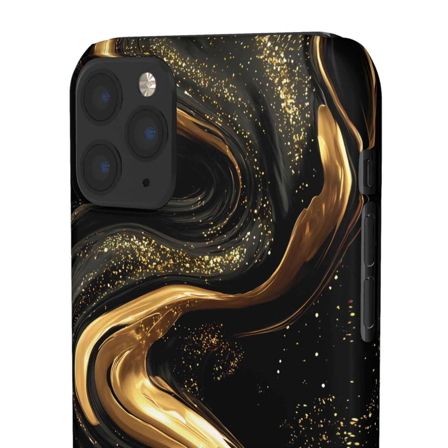 Elegant Gold Swirl Snap Case - Stylish Phone Cover, Modern Accessory, Gift for Her, Luxe Phone Case, Trendy Decor