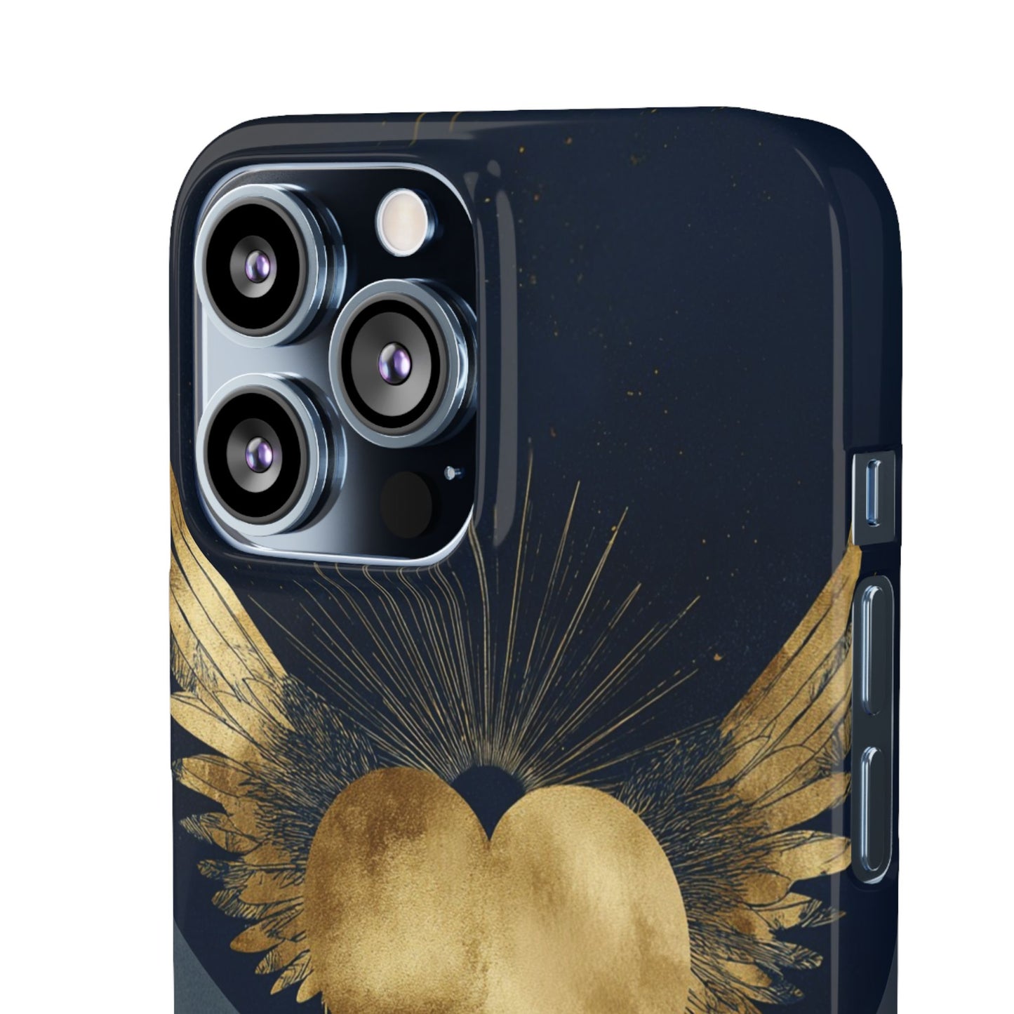 Heart Wing Snap Case, Elegant Phone Cover, Unique Gift, Artistic Accessory, Protective Case for Love and Romance