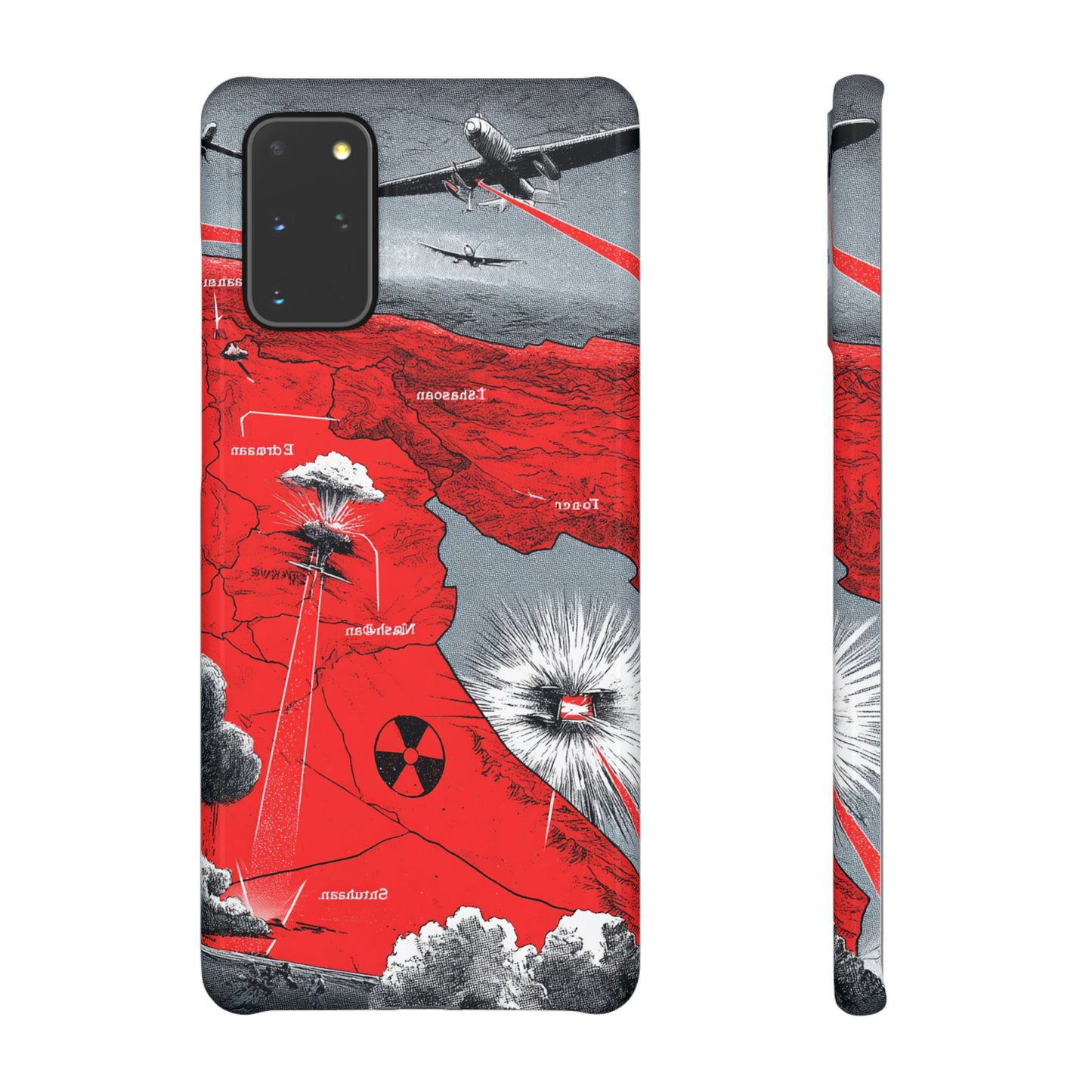 Bold Graphic Snap Case with Dramatic Design, Unique Phone Cover, Artistic Protection for iPhone, Trendy Gadget Gift, Edgy Tech Accessory
