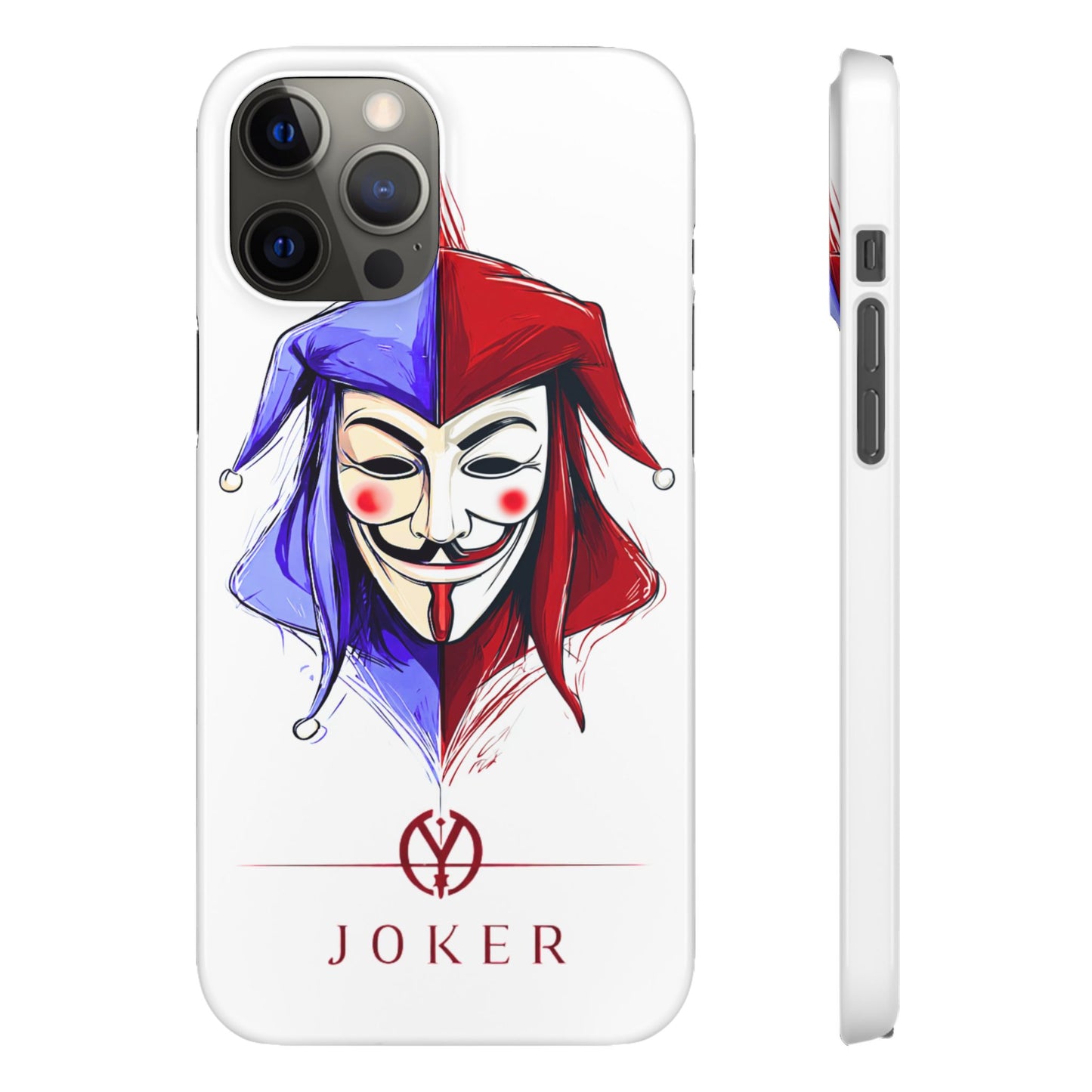 Joker & Anonimous Reunited Guy Fawkes Art Snap Case and Protective Phone Cover For iPhone and Samsung