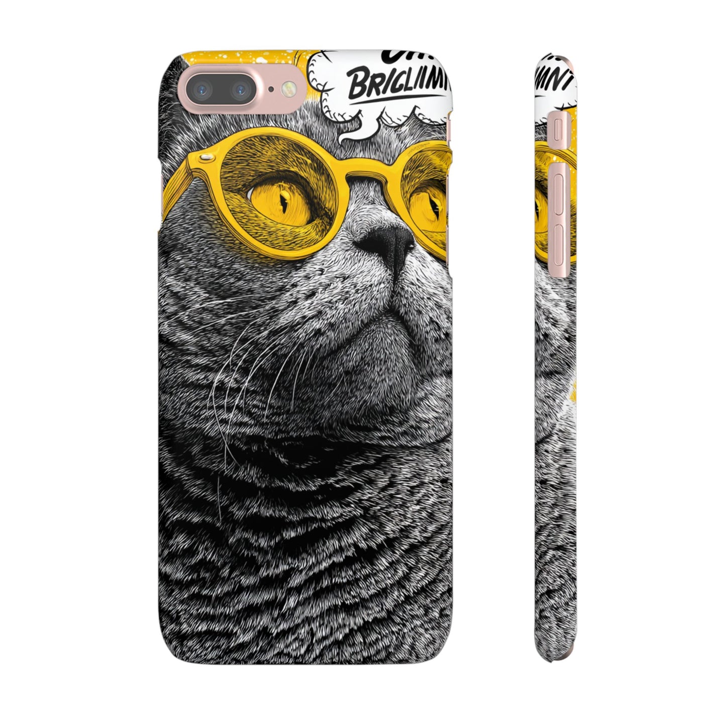 Playful Cat Snap Case - Quirky Phone Cover for Cat Lovers, Gift for Pet Enthusiasts, Funny Accessory for Any Occasion