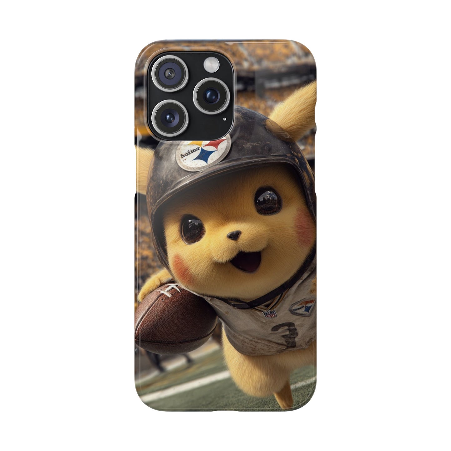 Fun Character Sports Snap Case, Phone Case, Fun Tech Accessory, Cute Gift for Gamers, Football Lovers, Kids.