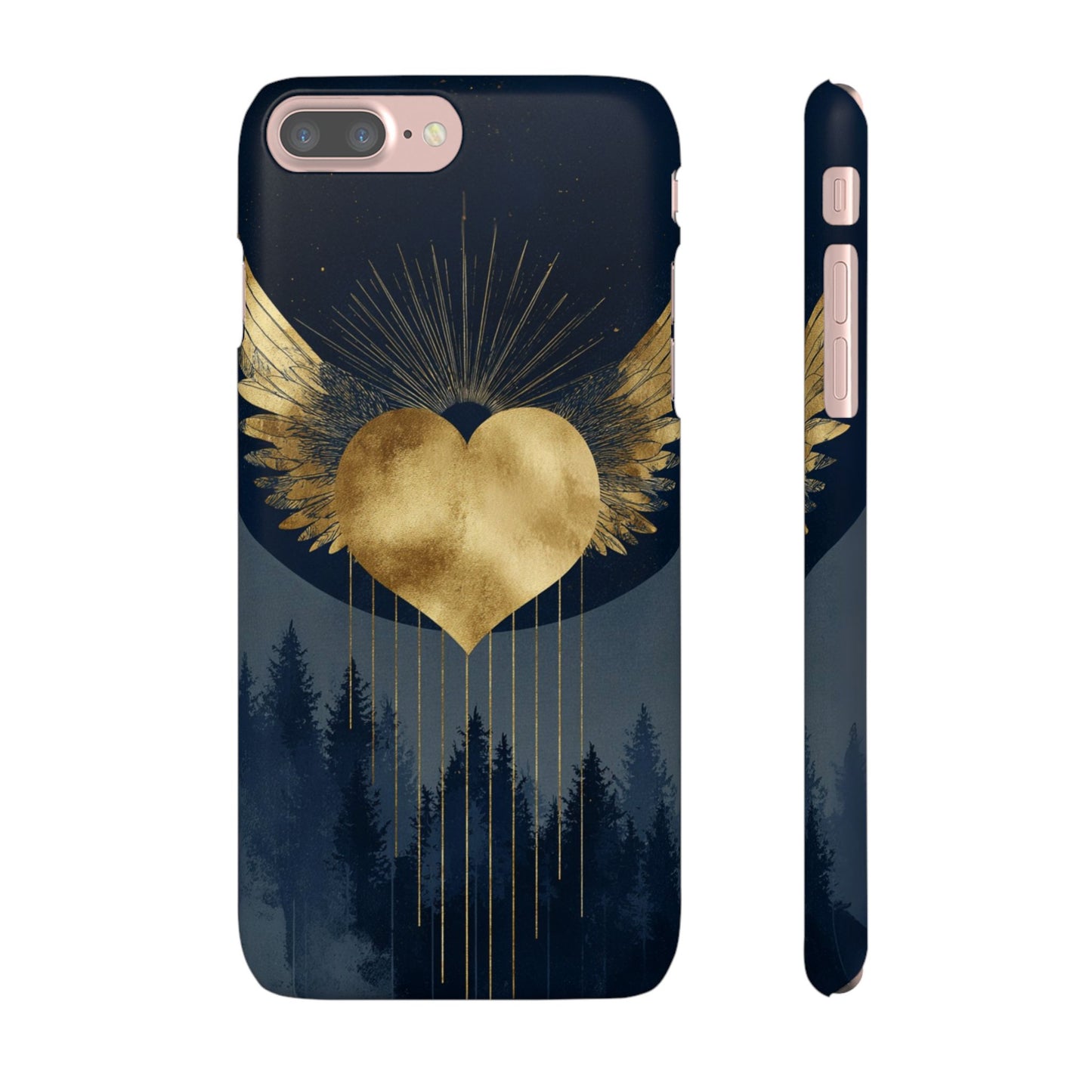 Heart Wing Snap Case, Elegant Phone Cover, Unique Gift, Artistic Accessory, Protective Case for Love and Romance