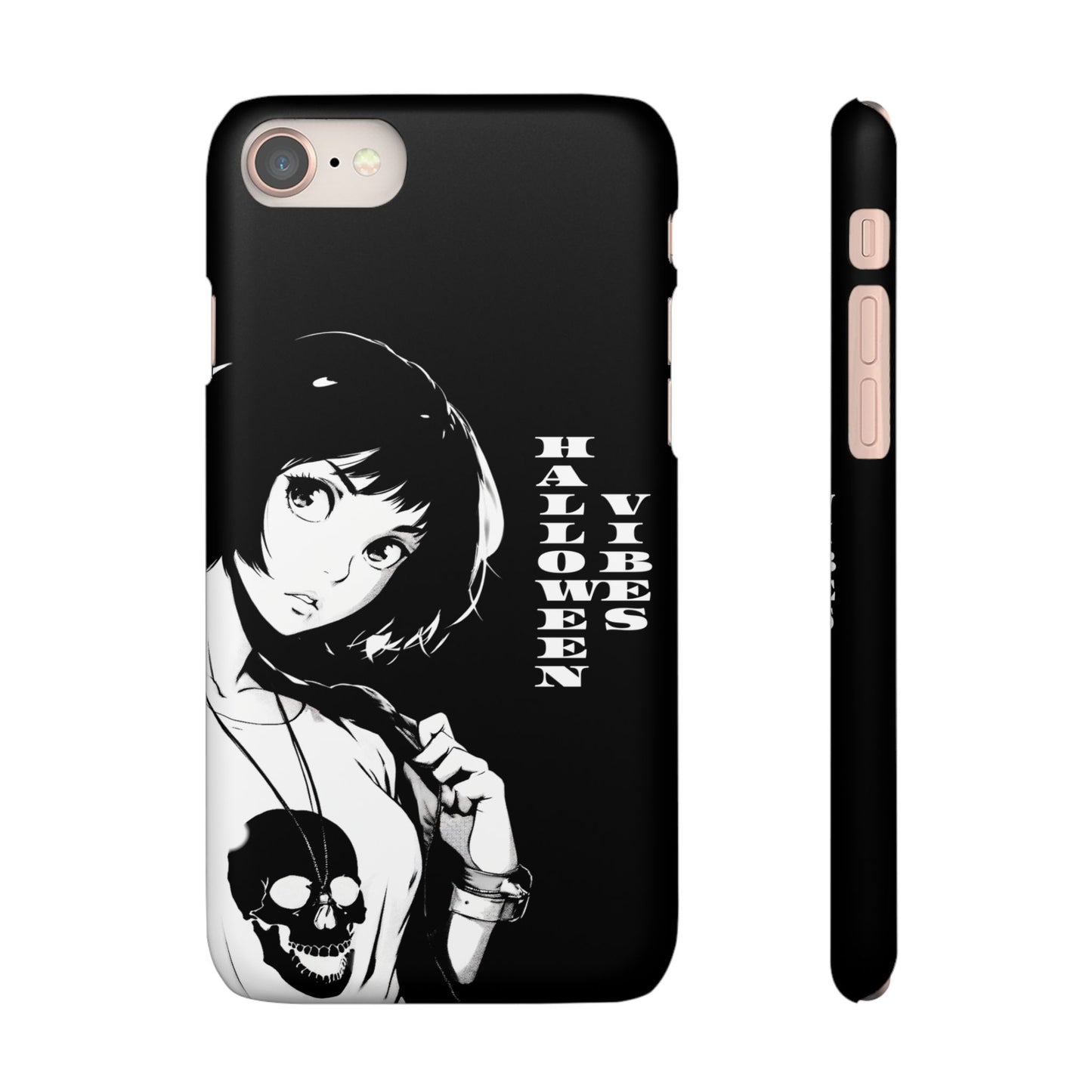 Halloween Vibes Snap Case Black and White Protective Phone Cover for iPhone and Samsung