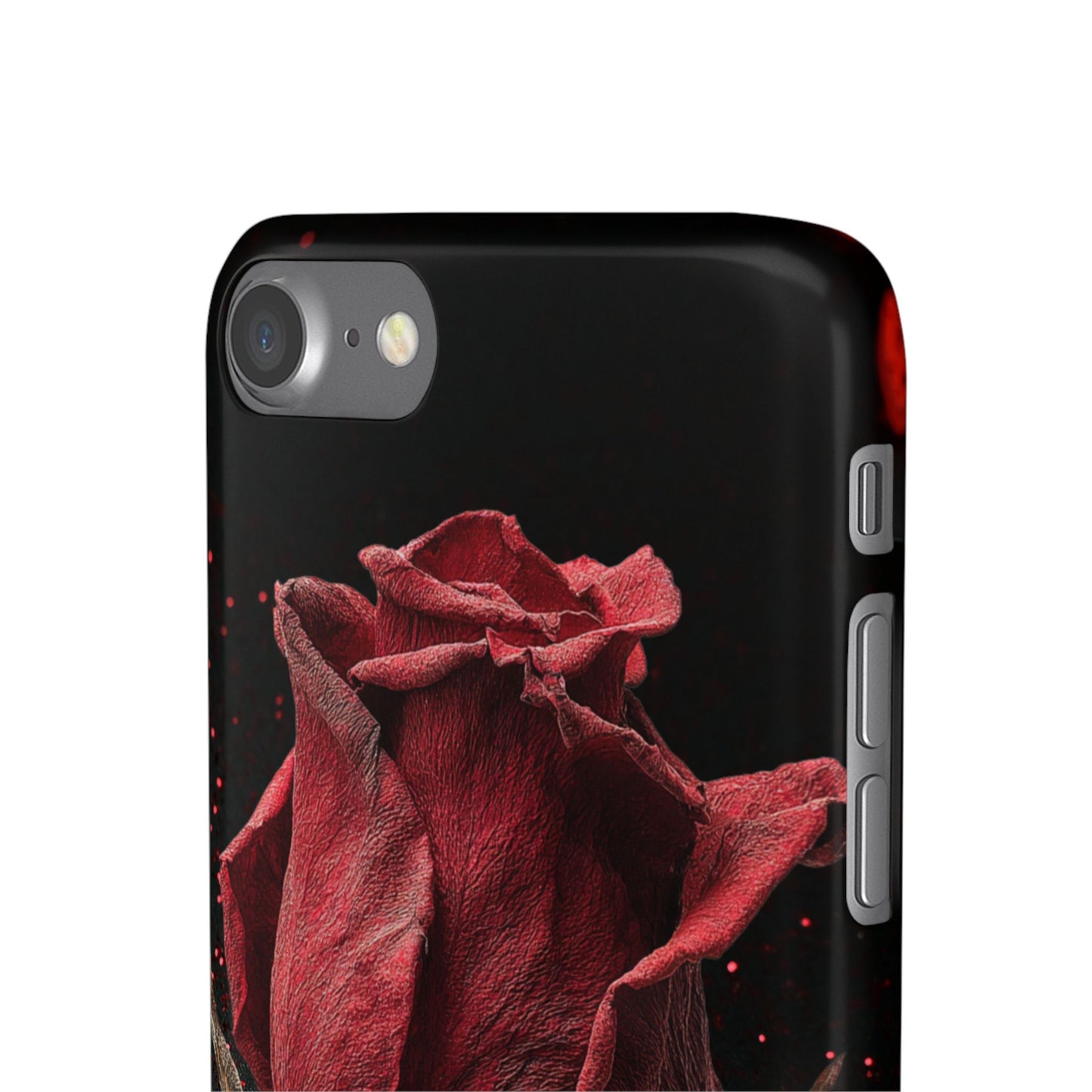 Romantic Rose Snap Case, Floral Phone Cover, Valentines Day Gift, Trendy Mobile Accessory, Heart Design Case, Elegant Phone Protector