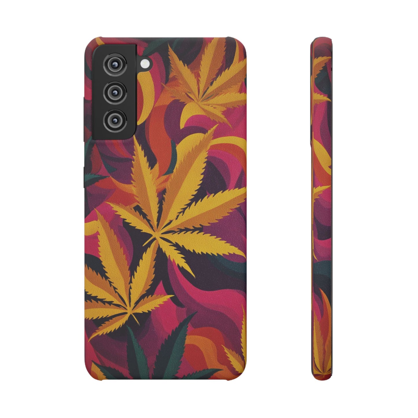 Autumn Vibe Cannabis Snap Case for IPhones and Samsungs Custom