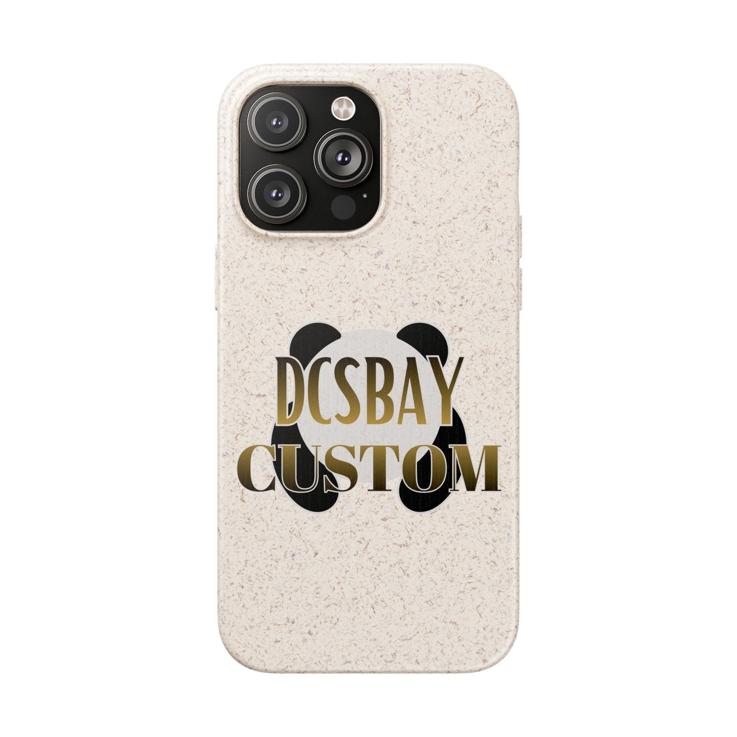 Biodegradable Panda Phone Case — Eco-Friendly Customizable iPhone Cover