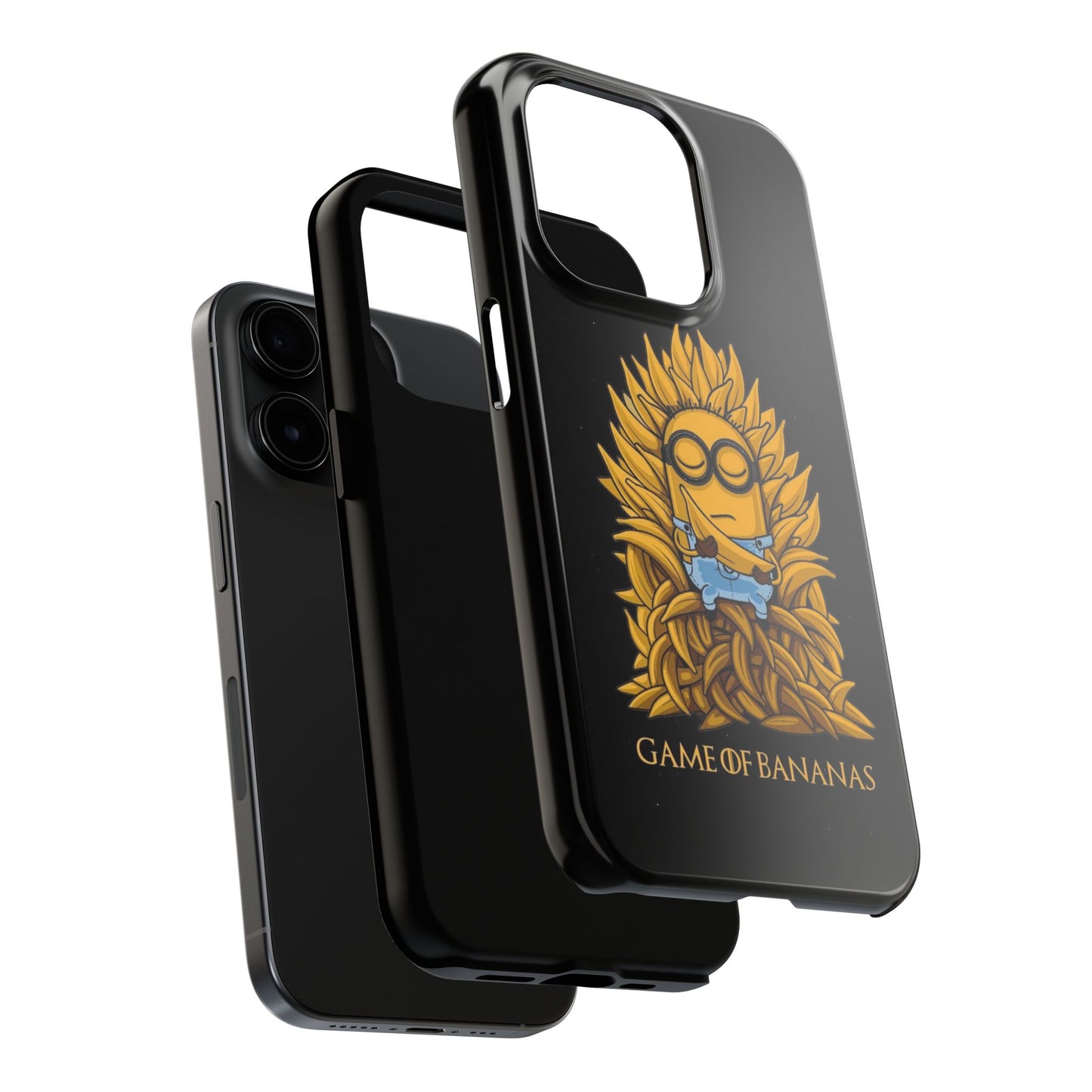 Game of BANANAS iPhone 17 Tough Phone Case | Vintage Black