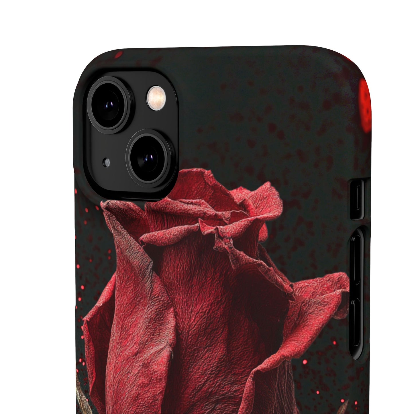 Romantic Rose Snap Case, Floral Phone Cover, Valentines Day Gift, Trendy Mobile Accessory, Heart Design Case, Elegant Phone Protector