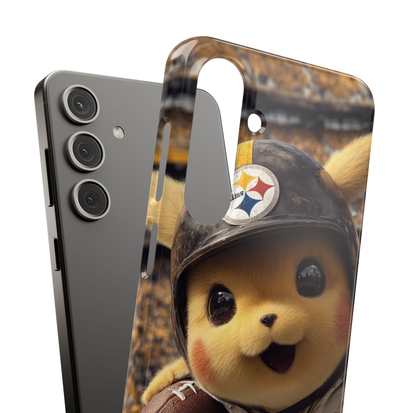 Fun Character Sports Snap Case, Phone Case, Fun Tech Accessory, Cute Gift for Gamers, Football Lovers, Kids.