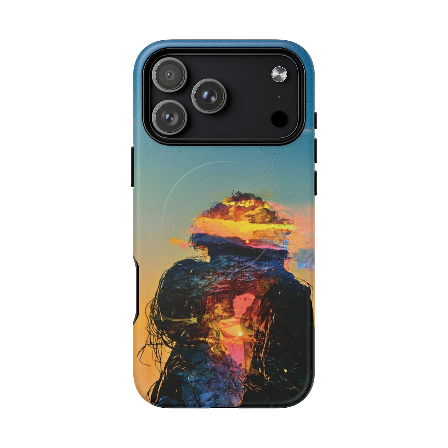 Abstract Sunset Silhouette Tough Magnetic Phone Case