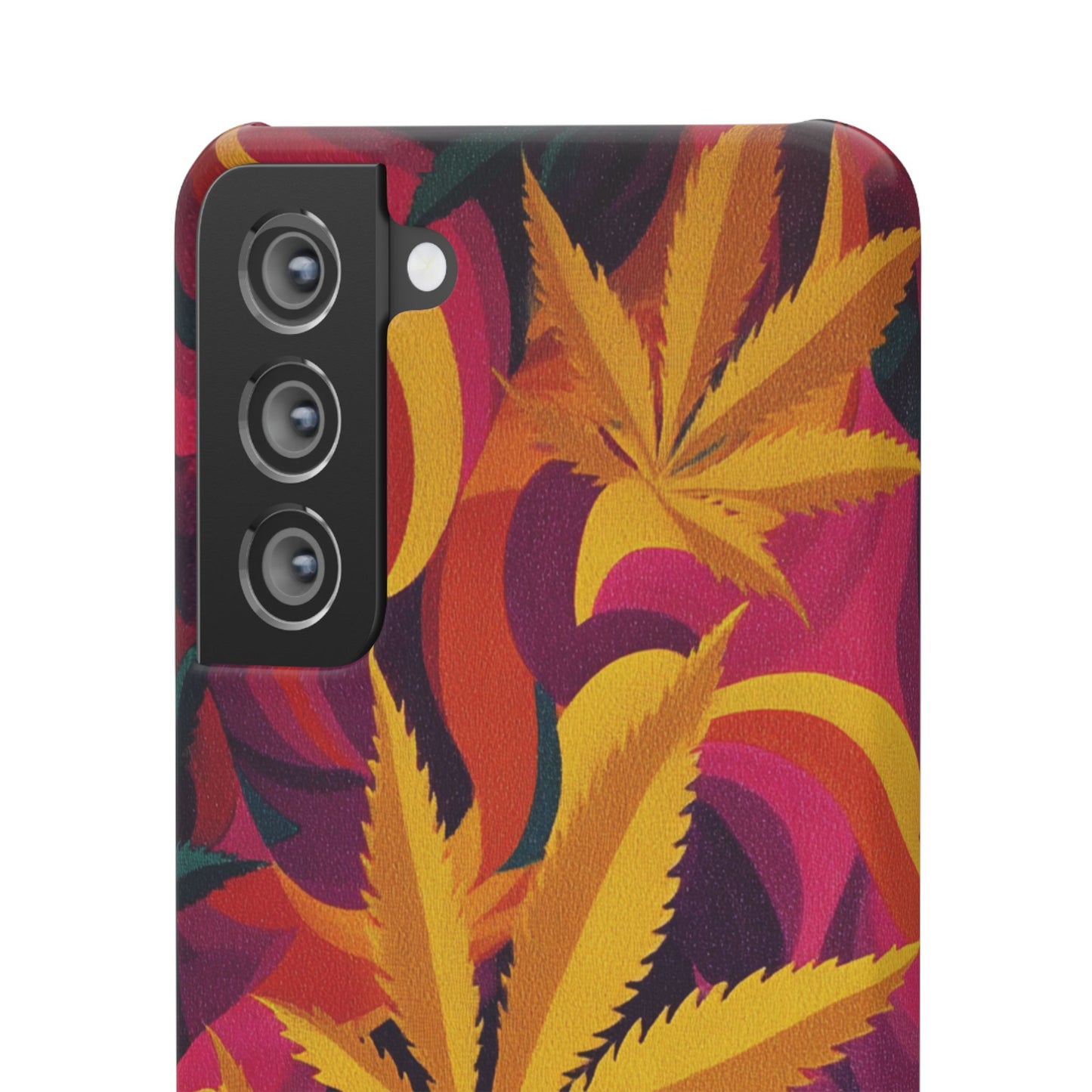 Autumn Vibe Cannabis Snap Case for IPhones and Samsungs Custom