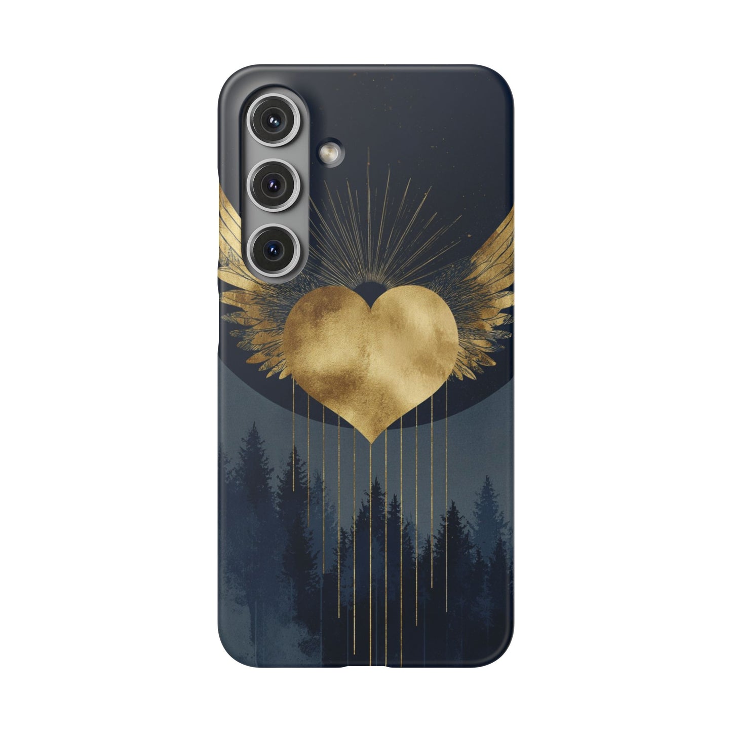 Heart Wing Snap Case, Elegant Phone Cover, Unique Gift, Artistic Accessory, Protective Case for Love and Romance