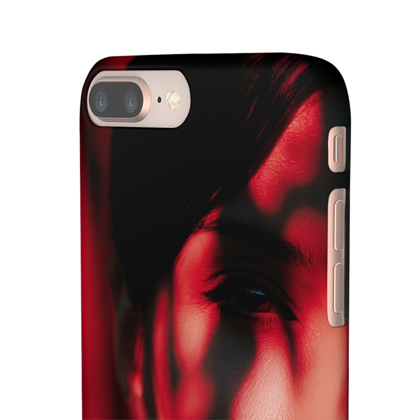 Stylish Snap Cases for Phone, Artistic Phone Cover, Unique Gifts, Red Aesthetic Case, Trendy Accessory, Vibrant Protection