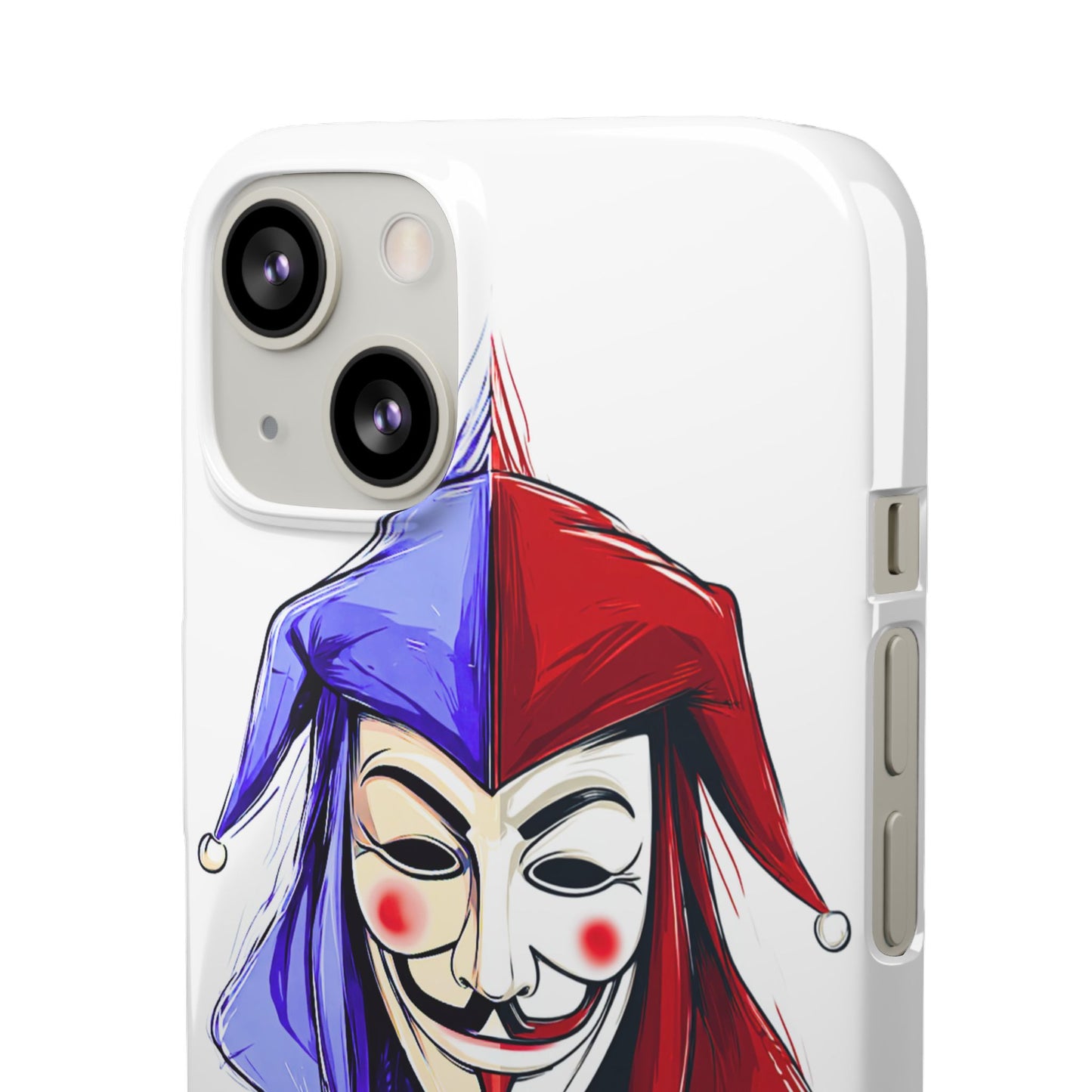 Joker & Anonimous Reunited Guy Fawkes Art Snap Case and Protective Phone Cover For iPhone and Samsung