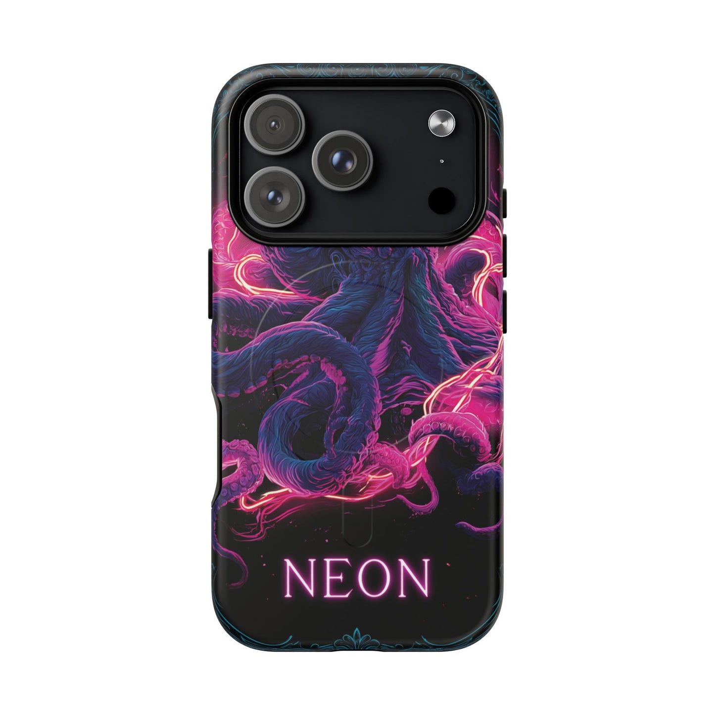 Neon Octopus Phone Case — Tough Magnetic Protective Cover