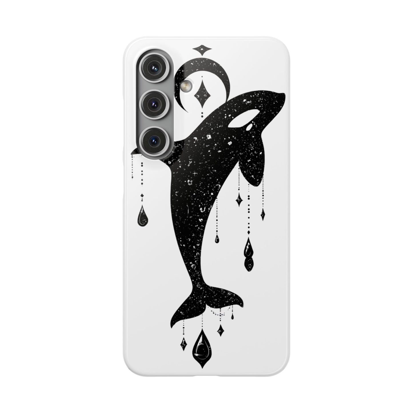 Celestial Orca Snap Case | Phone Cover, Whale Lover Gift, Cosmic Decor, Unique Art, Ocean Vibe