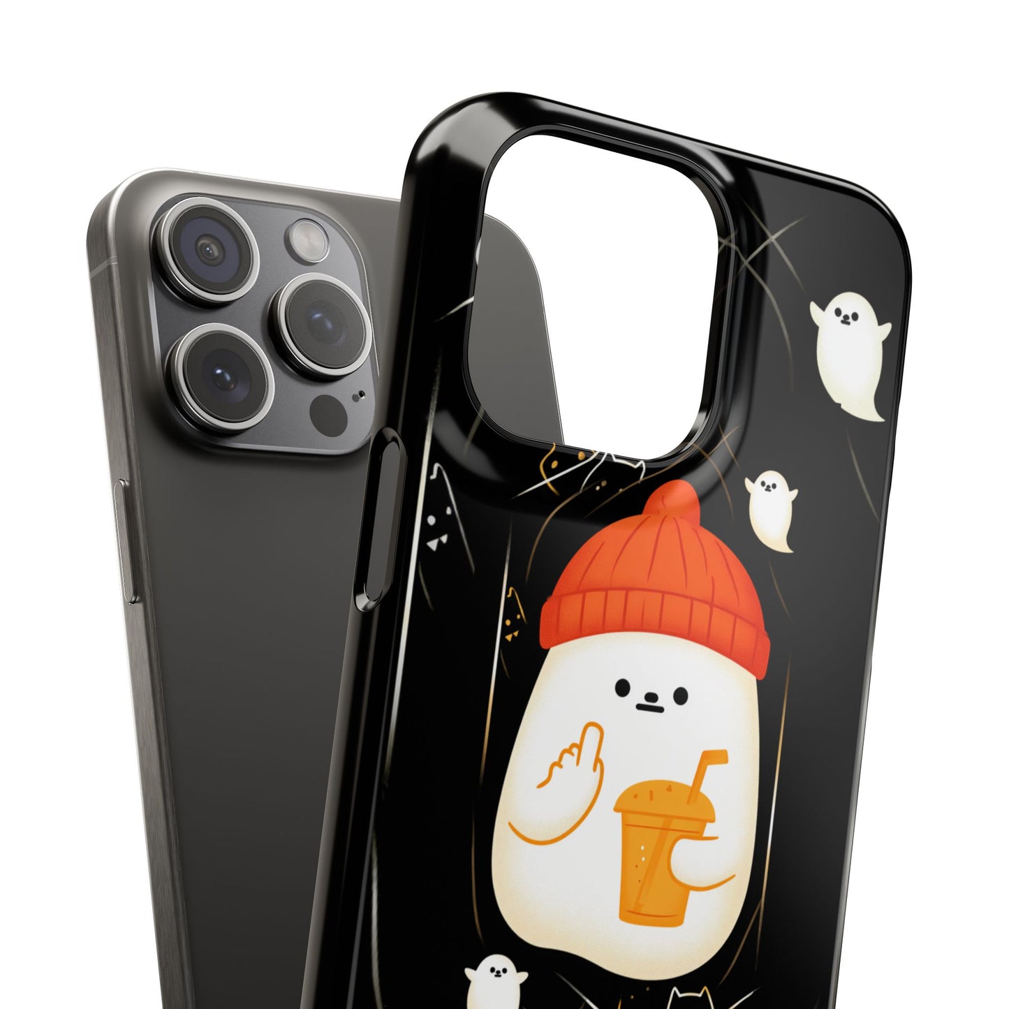 Spook You Halloween Ghost Snap Case Kawaii Protective Phone Cover for iPhone and Samsung
