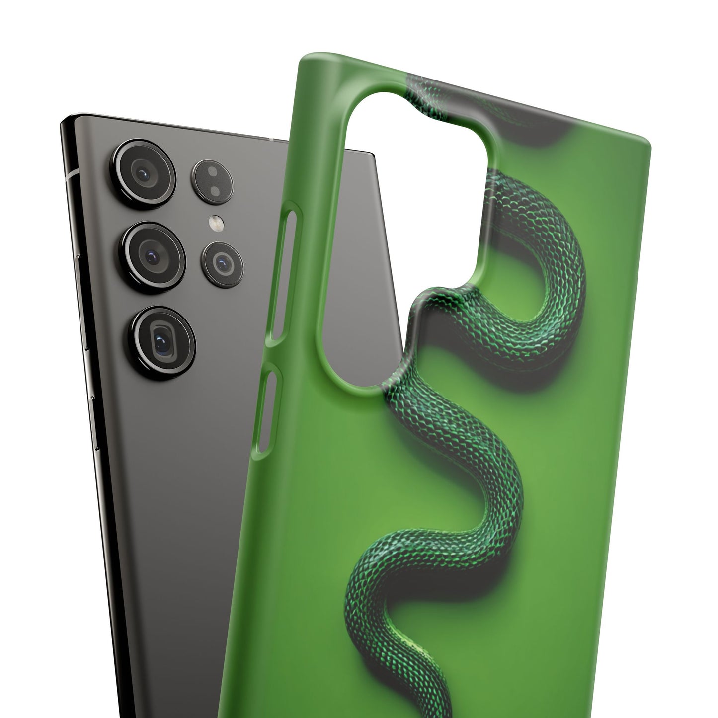 Green Snake Snap Case for iPhone, Stylish Phone Cover, Unique Gift, Trendy Accessory, Birthday, Nature Lover's Phone Case