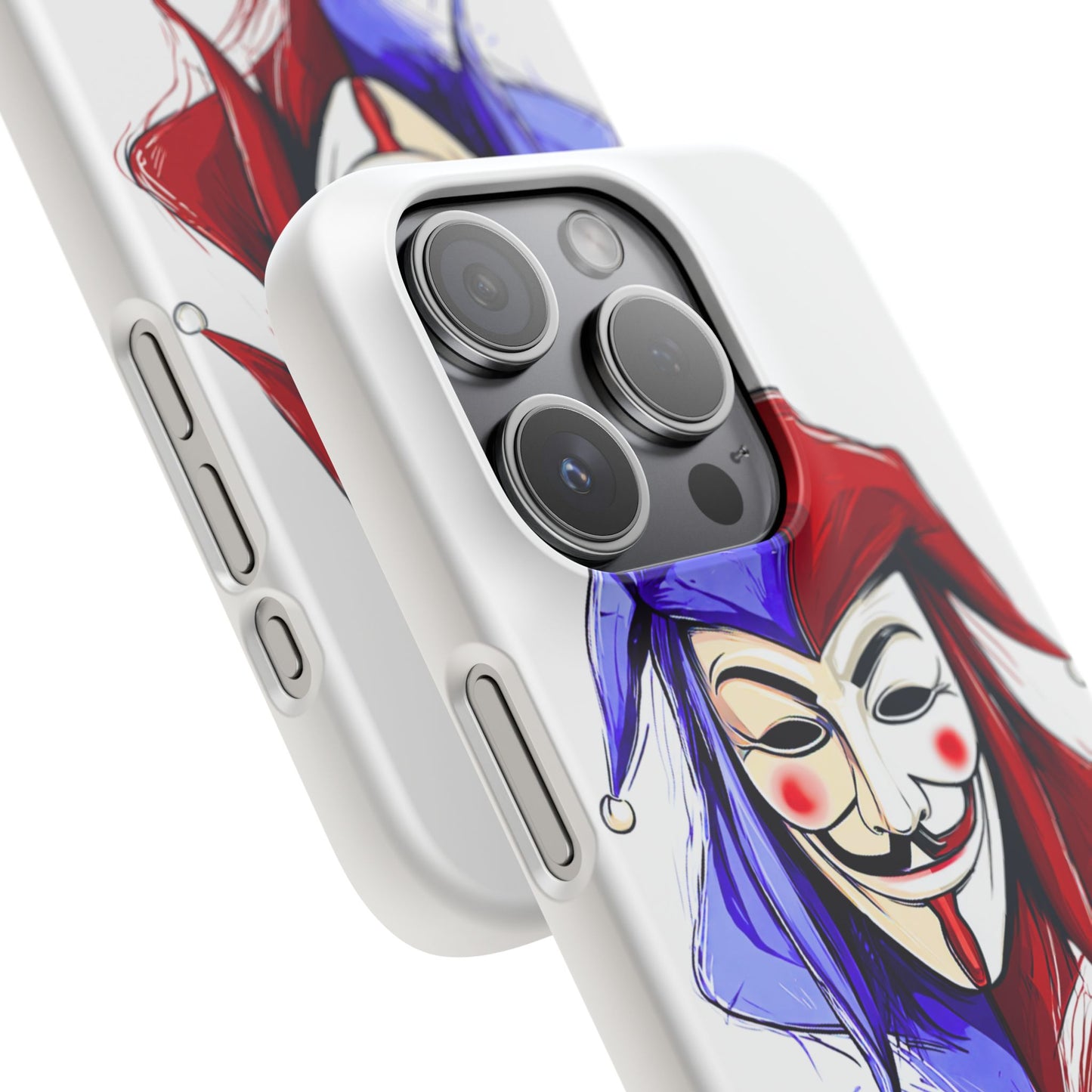 Joker & Anonimous Reunited Guy Fawkes Art Snap Case and Protective Phone Cover For iPhone and Samsung