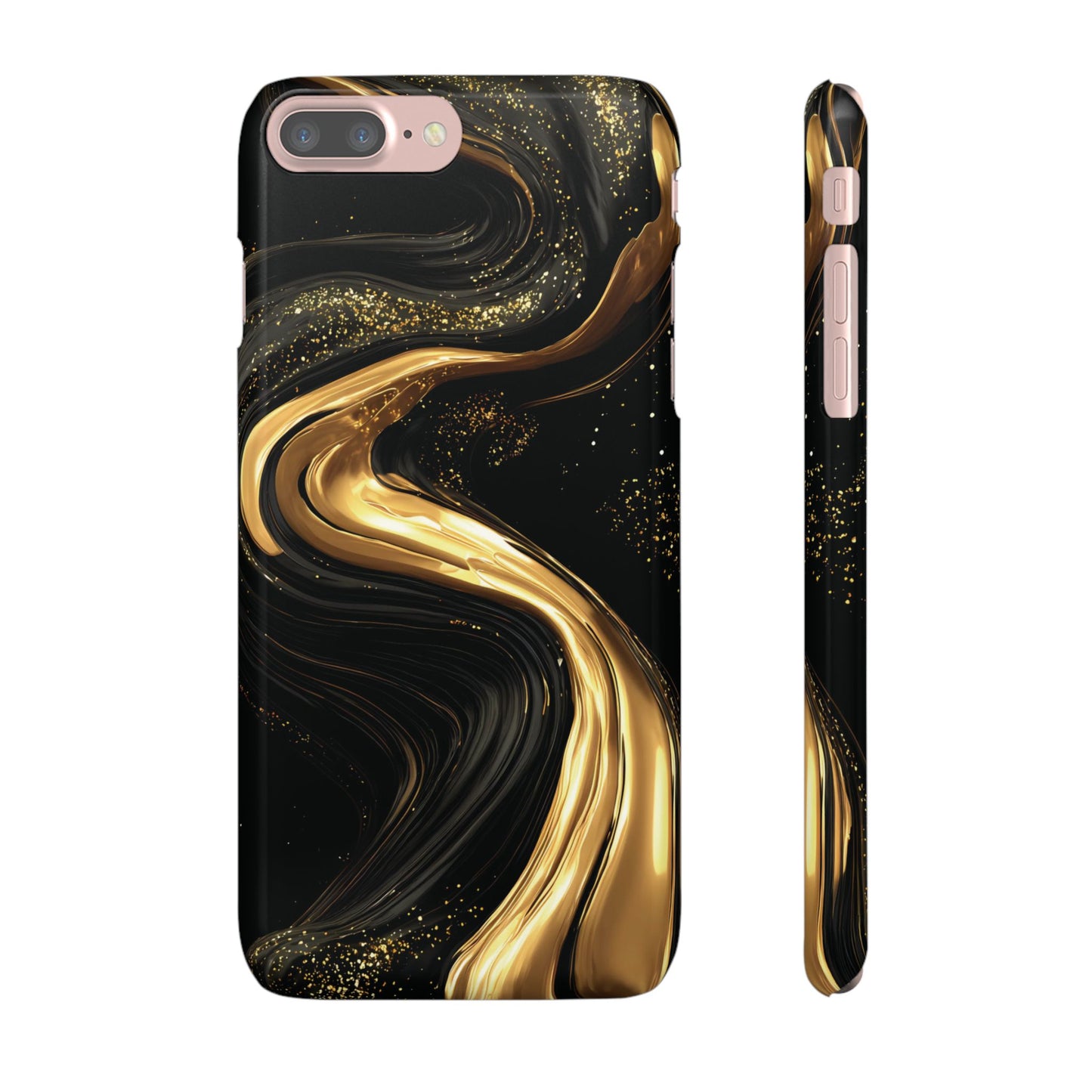 Elegant Gold Swirl Snap Case - Stylish Phone Cover, Modern Accessory, Gift for Her, Luxe Phone Case, Trendy Decor