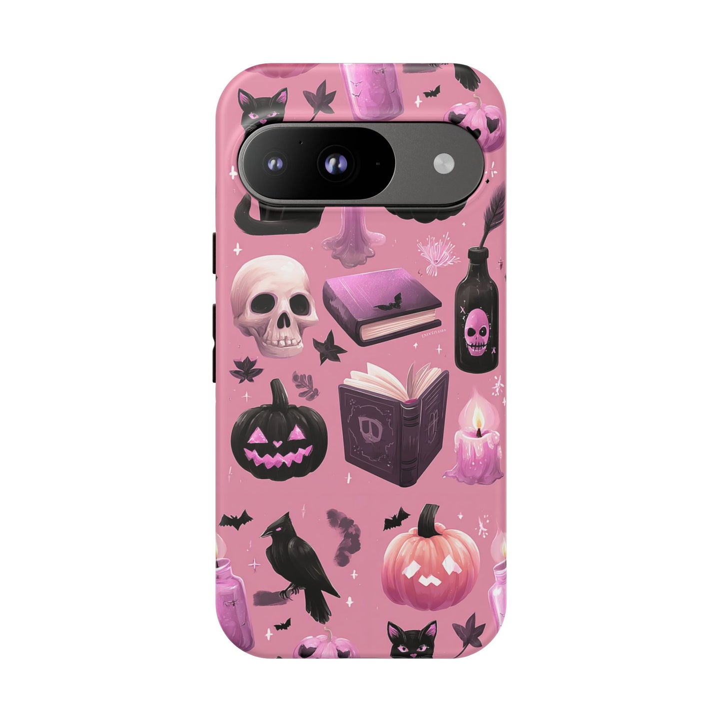 Spooky Phone Case - Halloween Design, Cute Costume Accessory, Fall Decor, Gift for Cat Lovers, Witchy Vibes, Trick or Treat