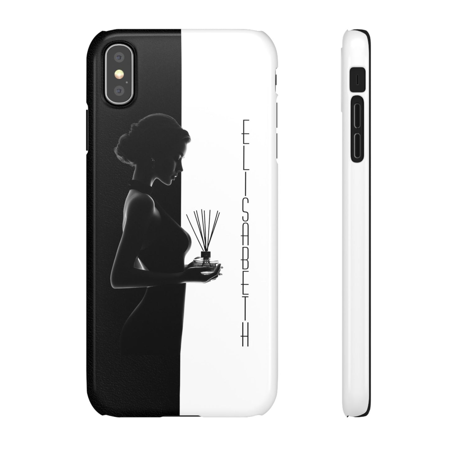 Custom Black and White Snap Case for Women Phone Cover for iPhone and Samsung