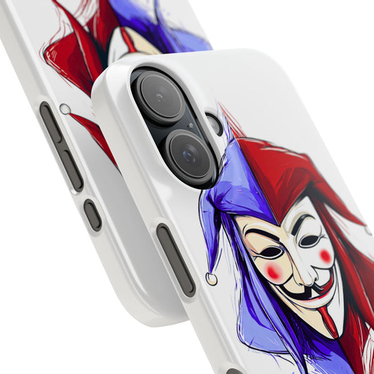 Joker & Anonimous Reunited Guy Fawkes Art Snap Case and Protective Phone Cover For iPhone and Samsung