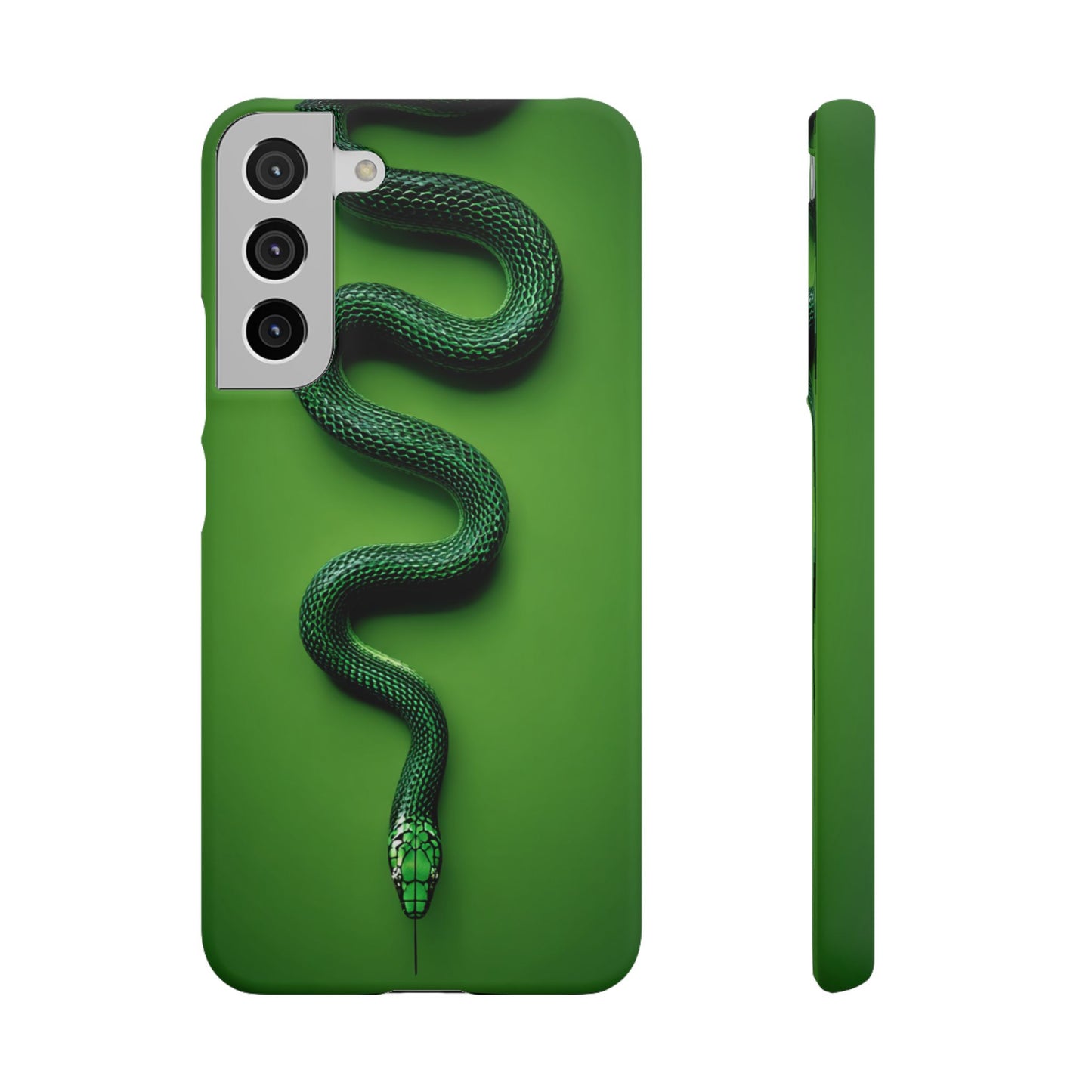 Green Snake Snap Case for iPhone, Stylish Phone Cover, Unique Gift, Trendy Accessory, Birthday, Nature Lover's Phone Case
