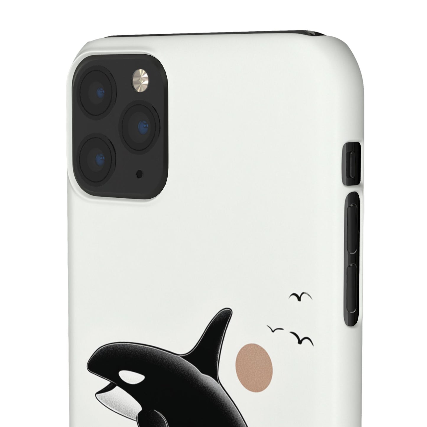 Whale Splash Phone Case | Ocean Lover Gift, Marine Art, Snap Cases, Cute Whale Design, Custom Phone Accessories