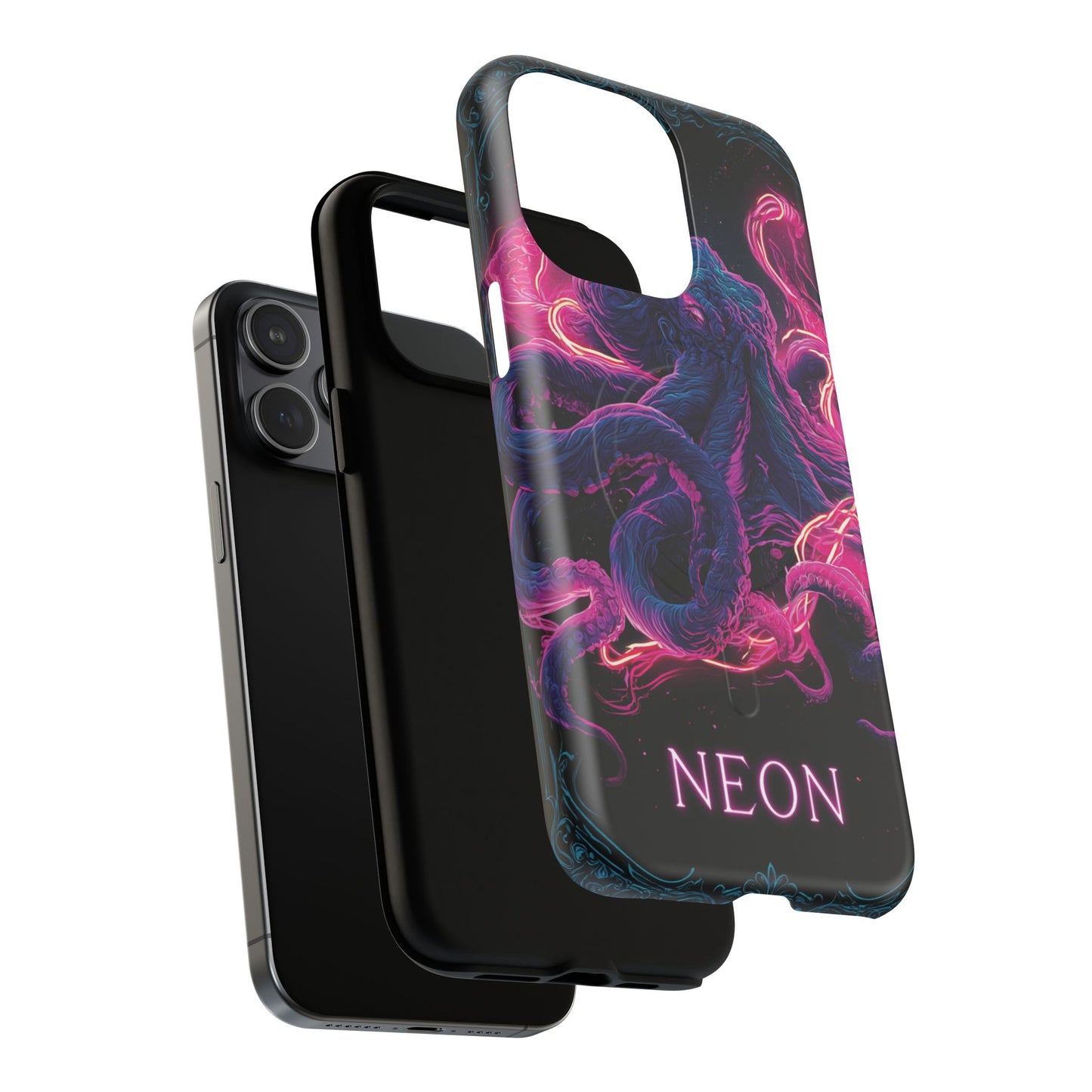 Neon Octopus Phone Case — Tough Magnetic Protective Cover