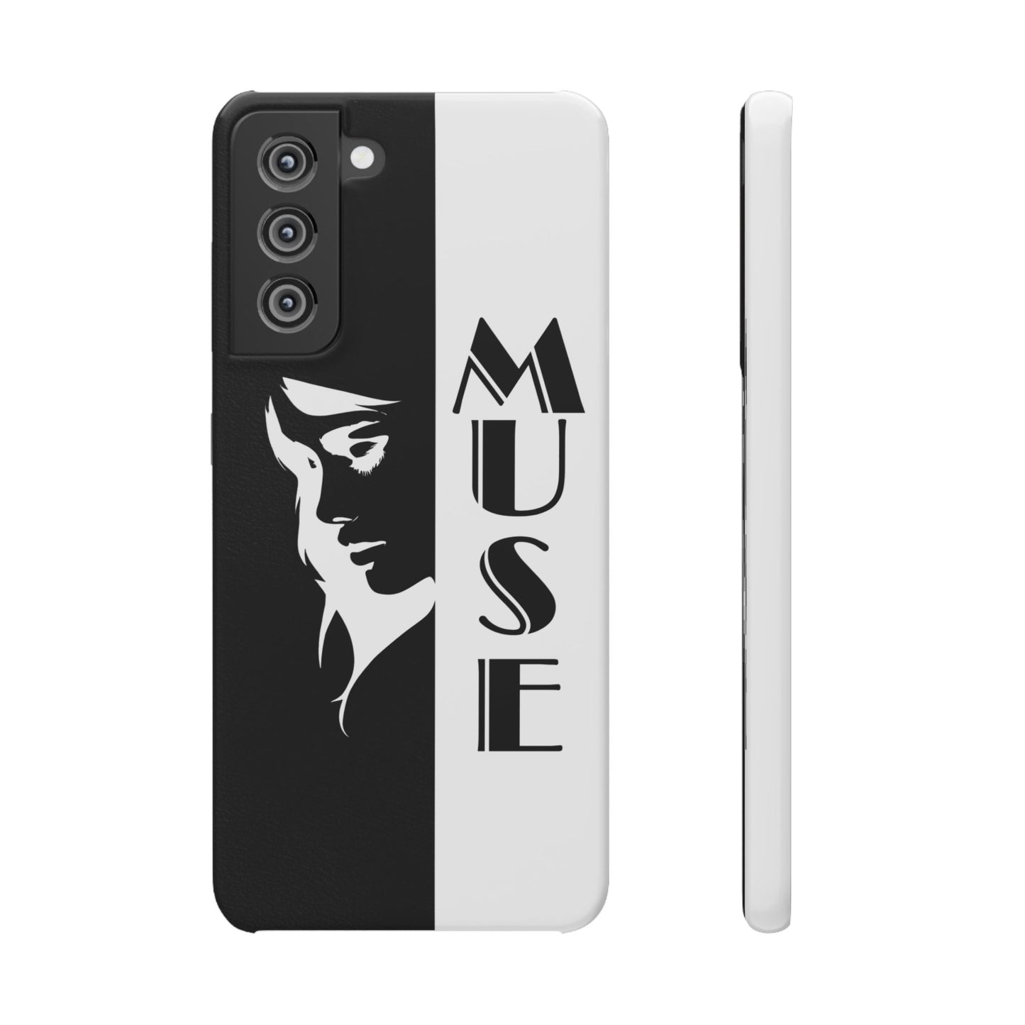 Black And White Bold Muse Snap Case Cover for iPhone and Samsung