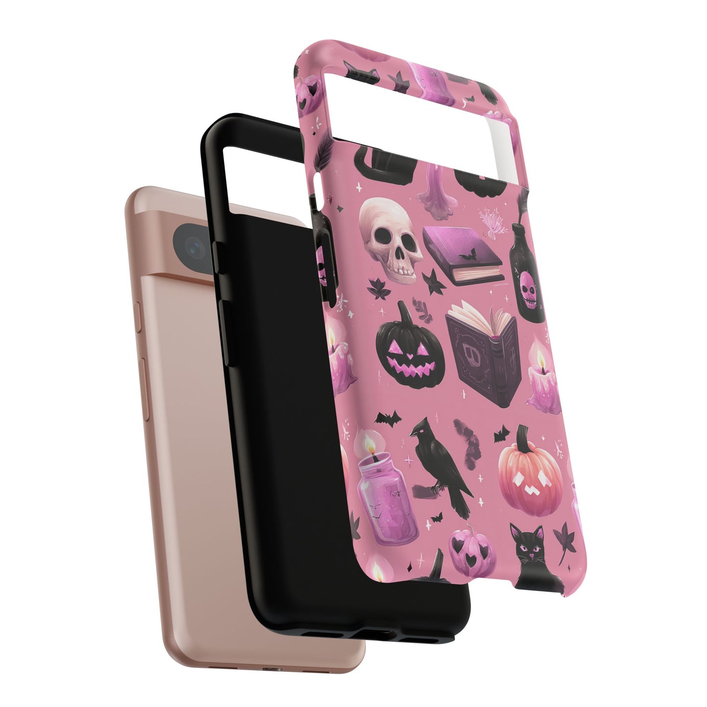 Spooky Phone Case - Halloween Design, Cute Costume Accessory, Fall Decor, Gift for Cat Lovers, Witchy Vibes, Trick or Treat