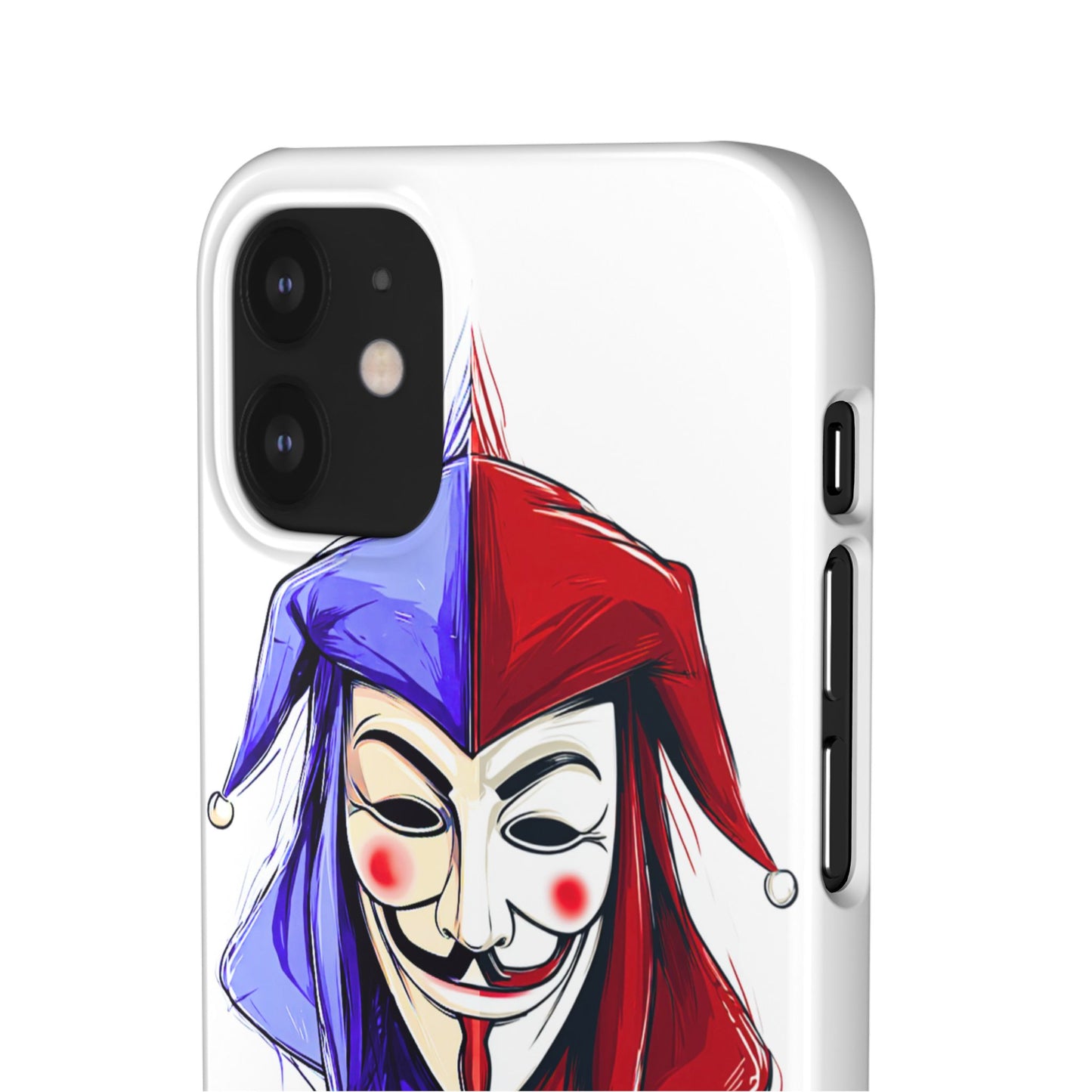 Joker & Anonimous Reunited Guy Fawkes Art Snap Case and Protective Phone Cover For iPhone and Samsung