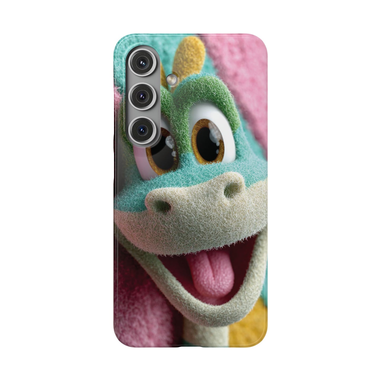 Fun Dino Snap Case for Kids | Cute Phone Cover | Colorful Mobile Accessory | Birthday Gift | Child's Tech Style