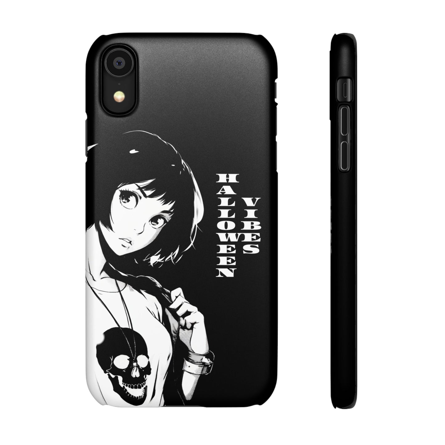 Halloween Vibes Snap Case Black and White Protective Phone Cover for iPhone and Samsung