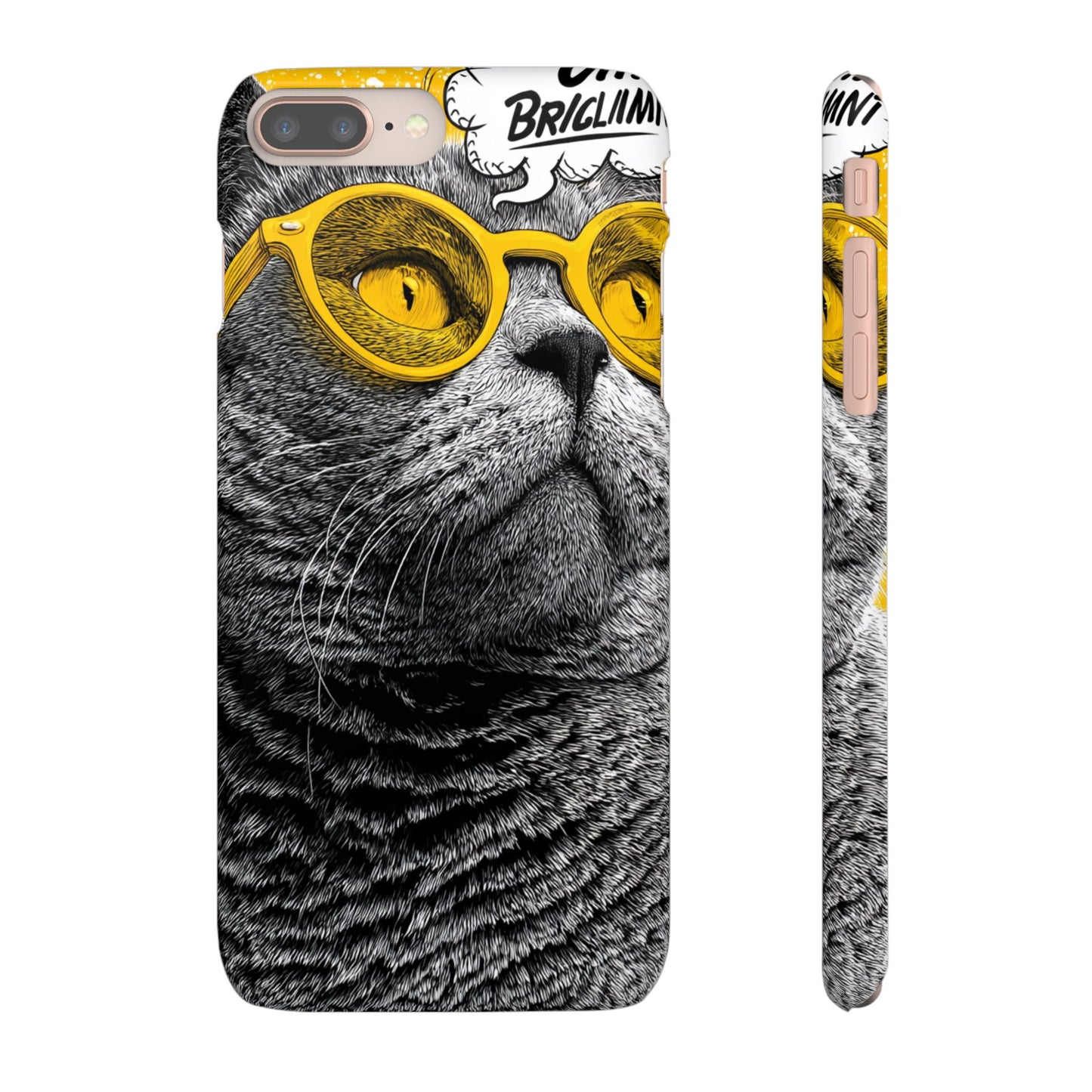 Playful Cat Snap Case - Quirky Phone Cover for Cat Lovers, Gift for Pet Enthusiasts, Funny Accessory for Any Occasion