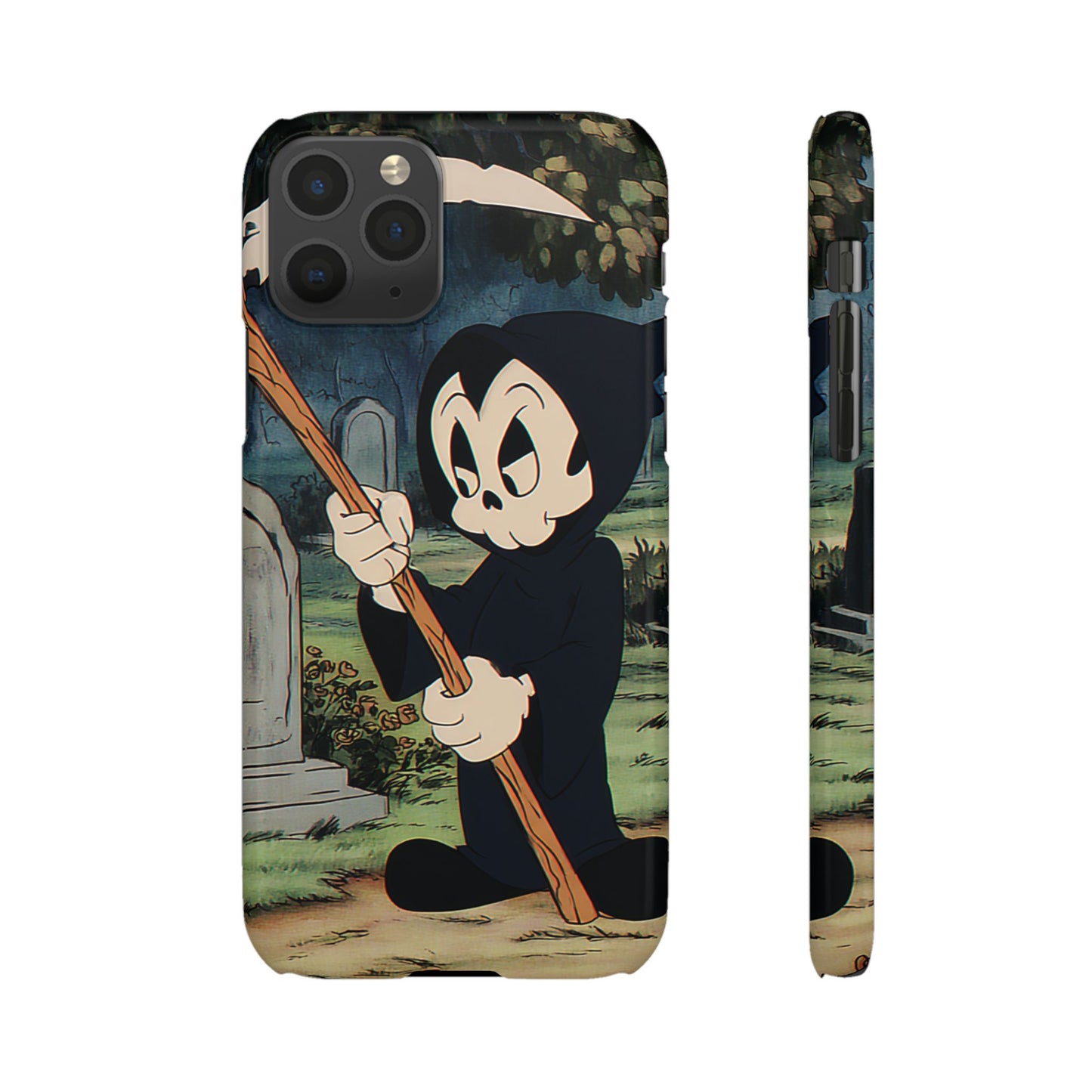 Grim Reaper Snap Case, Halloween Phone Case, Cute Death Phone Cover, Spooky Accessories, Unique Phone Protector