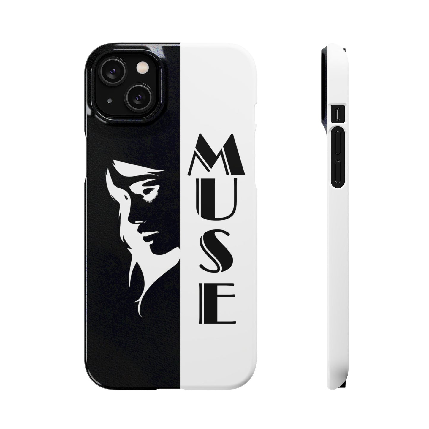 Black And White Bold Muse Snap Case Cover for iPhone and Samsung