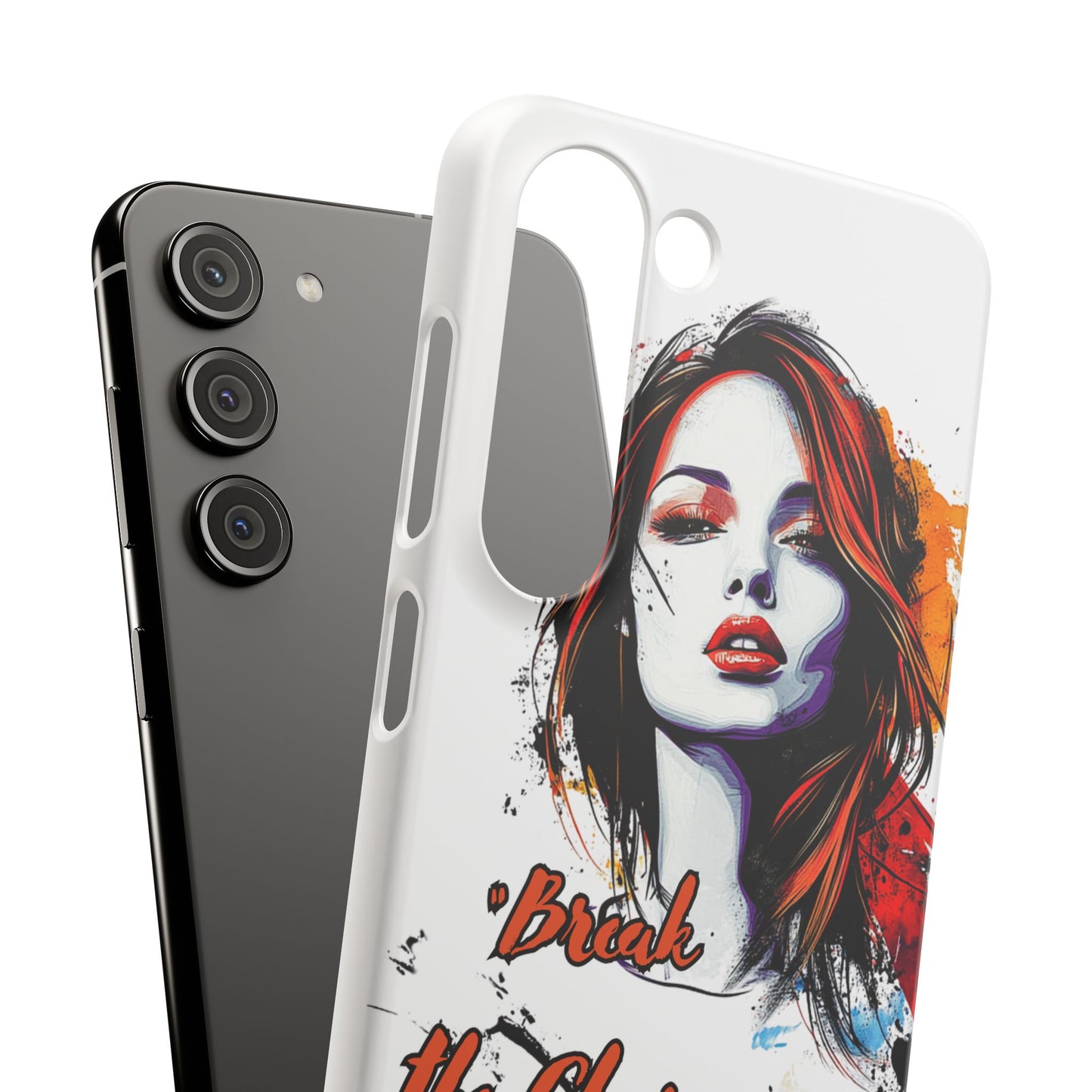Empowering Art Snap Cases, Phone Cover, Break the Chains of Silence, Unique Gift, Inspirational Tech Accessories