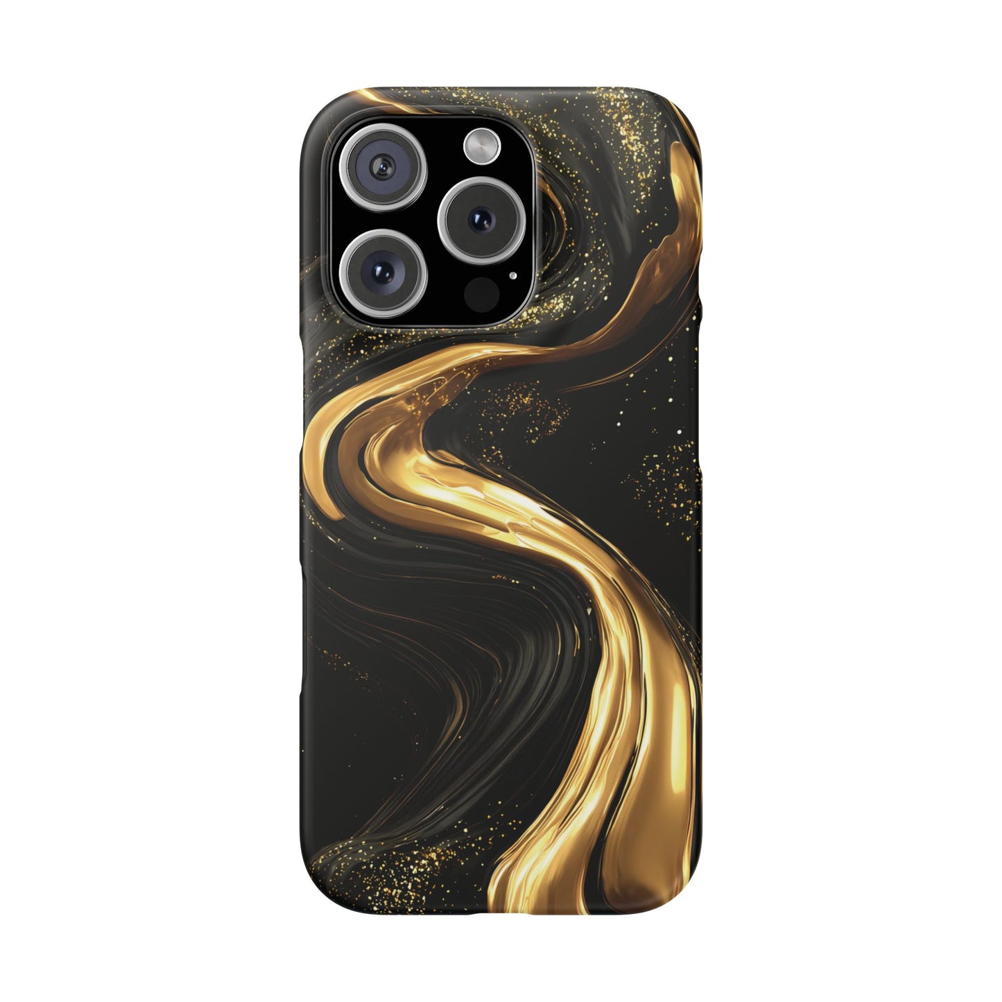 Elegant Gold Swirl Snap Case - Stylish Phone Cover, Modern Accessory, Gift for Her, Luxe Phone Case, Trendy Decor